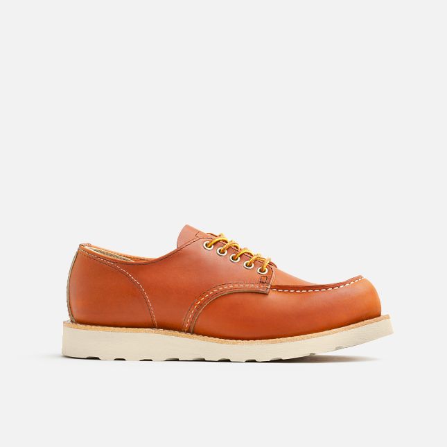 Red Wing Men's Shop Moc Oxford in Oro Legacy Leather
