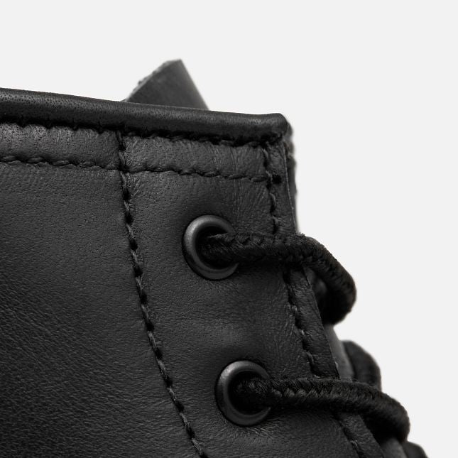 Red Wing Women's 6-inch Classic Moc Short Boot in Black Boundary Leather