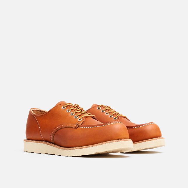 Red Wing Men's Shop Moc Oxford in Oro Legacy Leather
