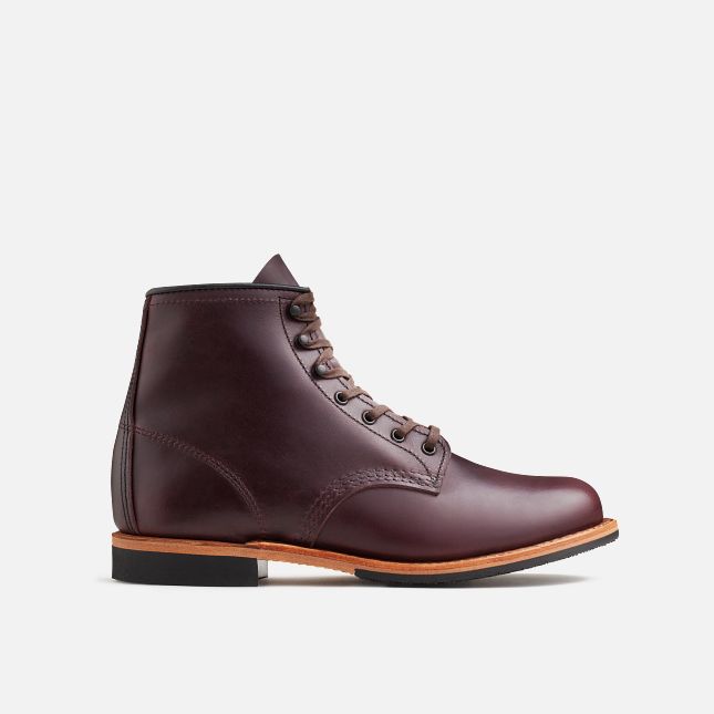 Red Wing Men's Beckman 6-inch boot in Black Cherry Excalibur Leather