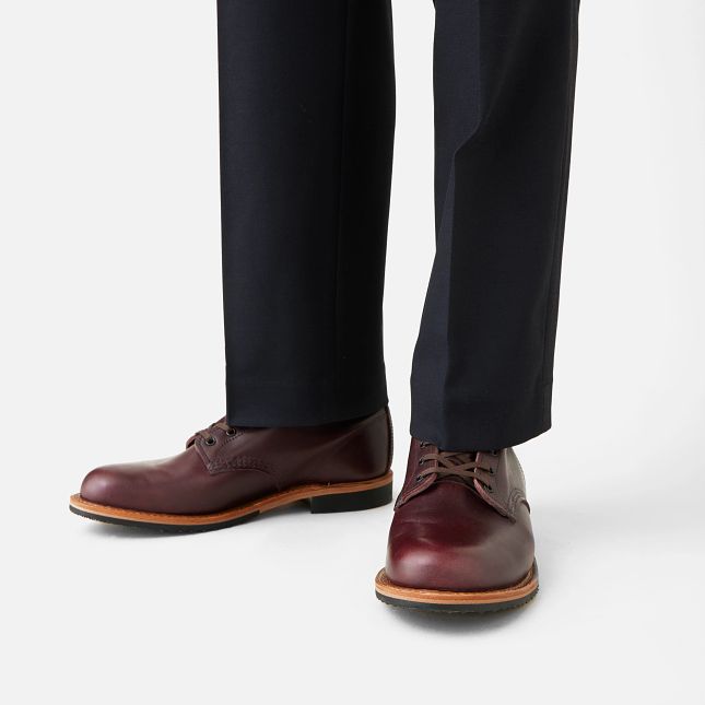Red Wing Men's Beckman 6-inch boot in Black Cherry Excalibur Leather