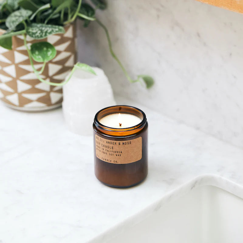 P. F. Candle Co. 7.2oz Amber & Moss Standard Candle Accessories