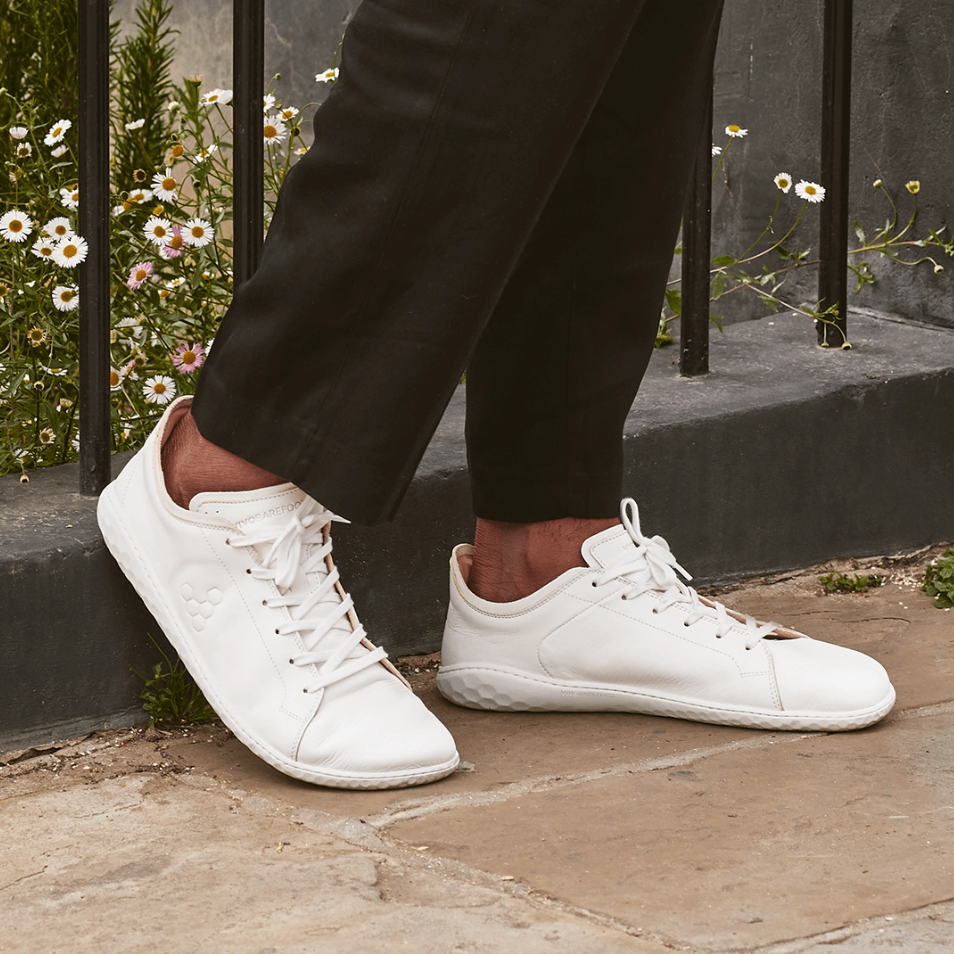Vivobarefoot Women's Geo Court III in Bright White Women's Footwear
