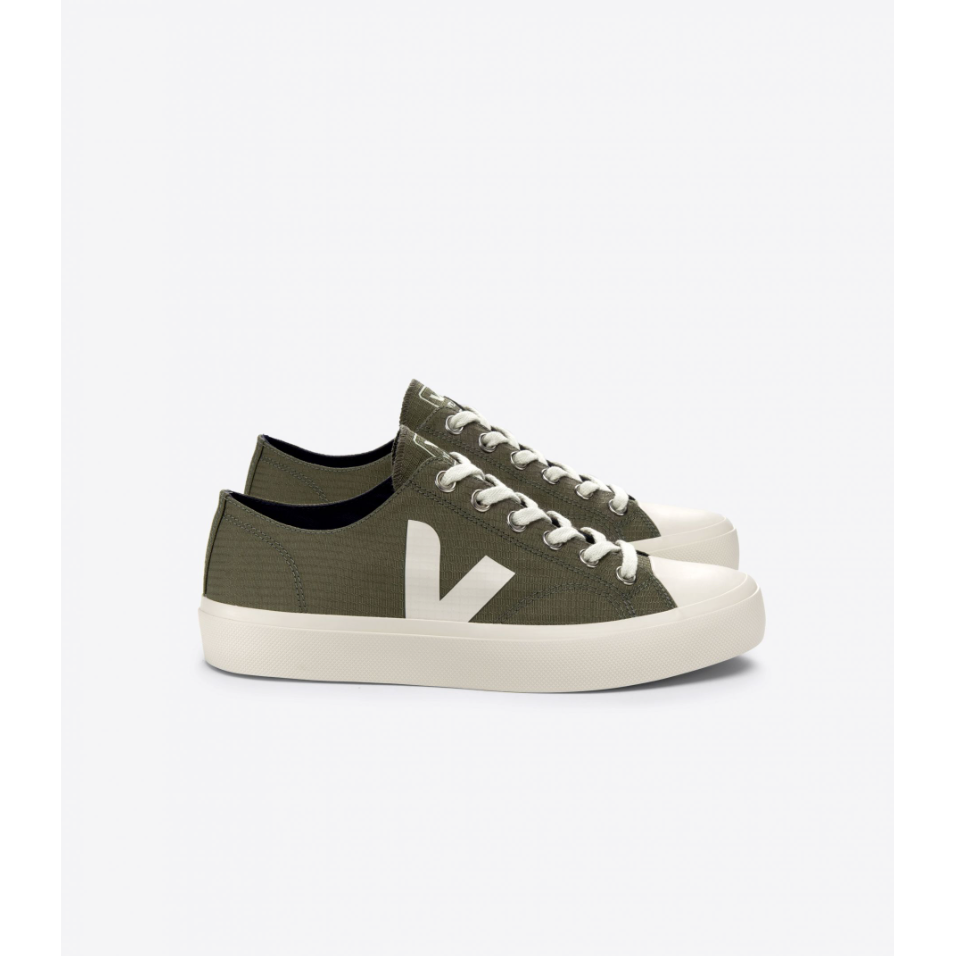 Veja Men Wata II Low Ripstop Shoe in Kaki Pierre Shoes
