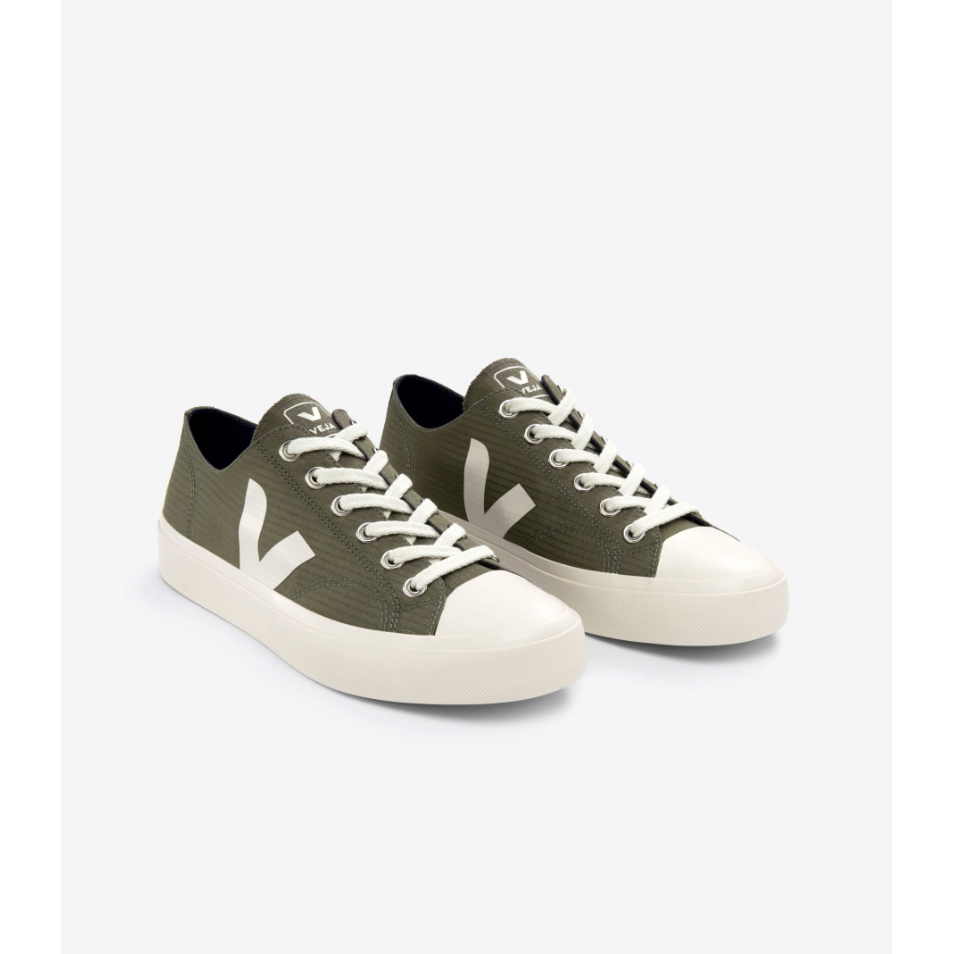 Veja Men Wata II Low Ripstop Shoe in Kaki Pierre Shoes