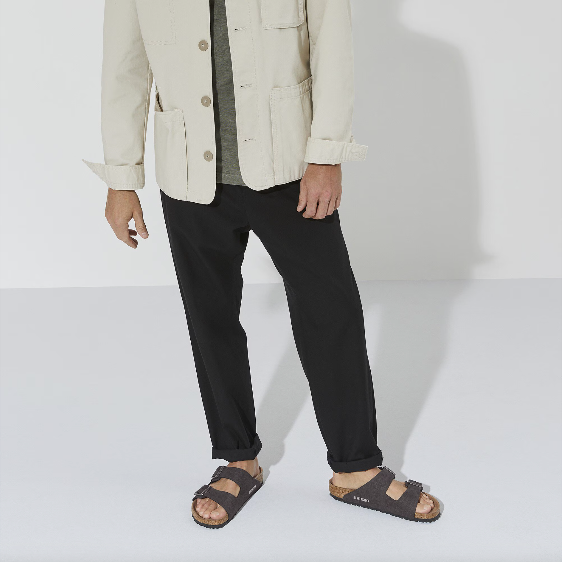 Birkenstock Men's Arizona Vegan Synthetics Sandal-Footprint USA