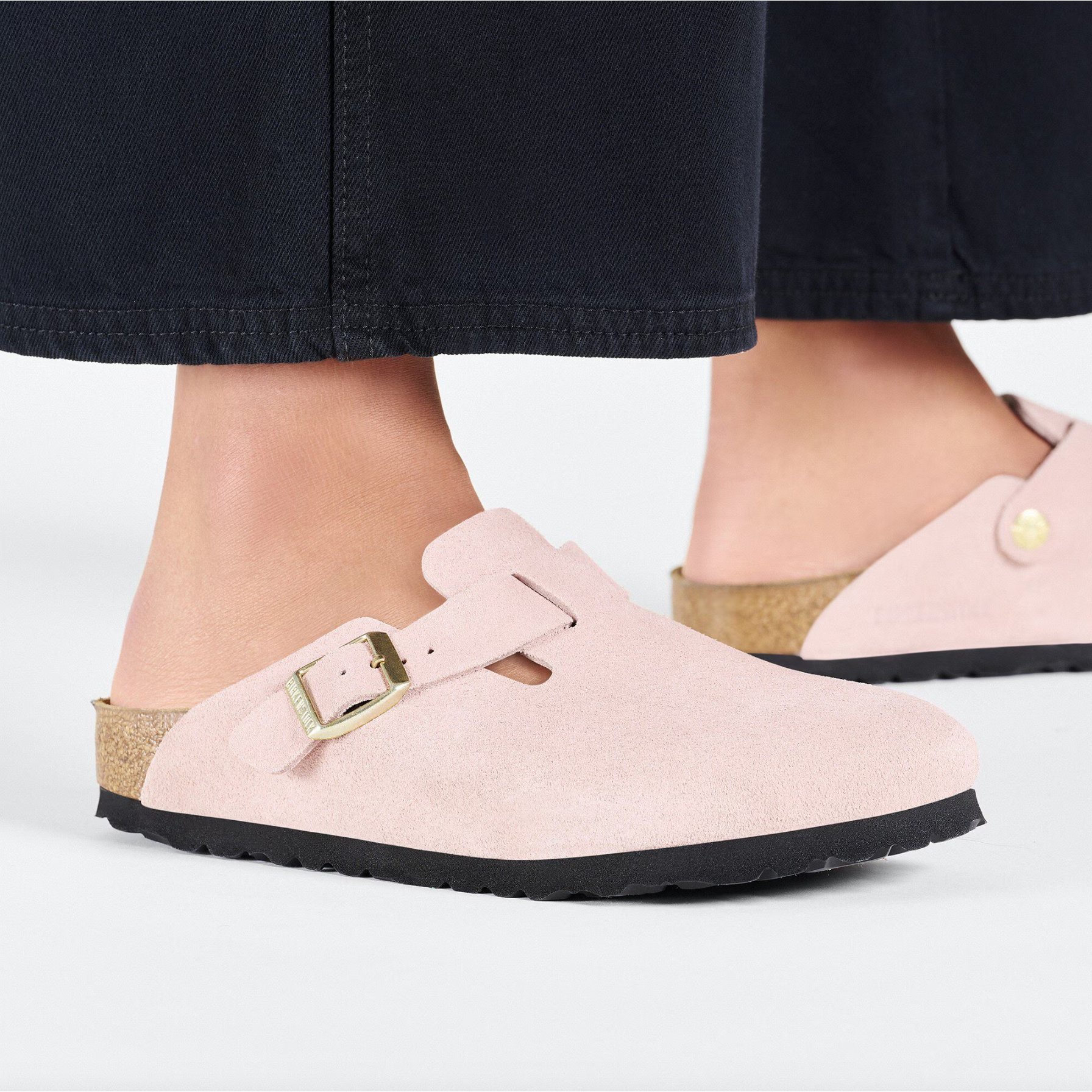 Birkenstock Women's Boston Suede Leather-Footprint USA