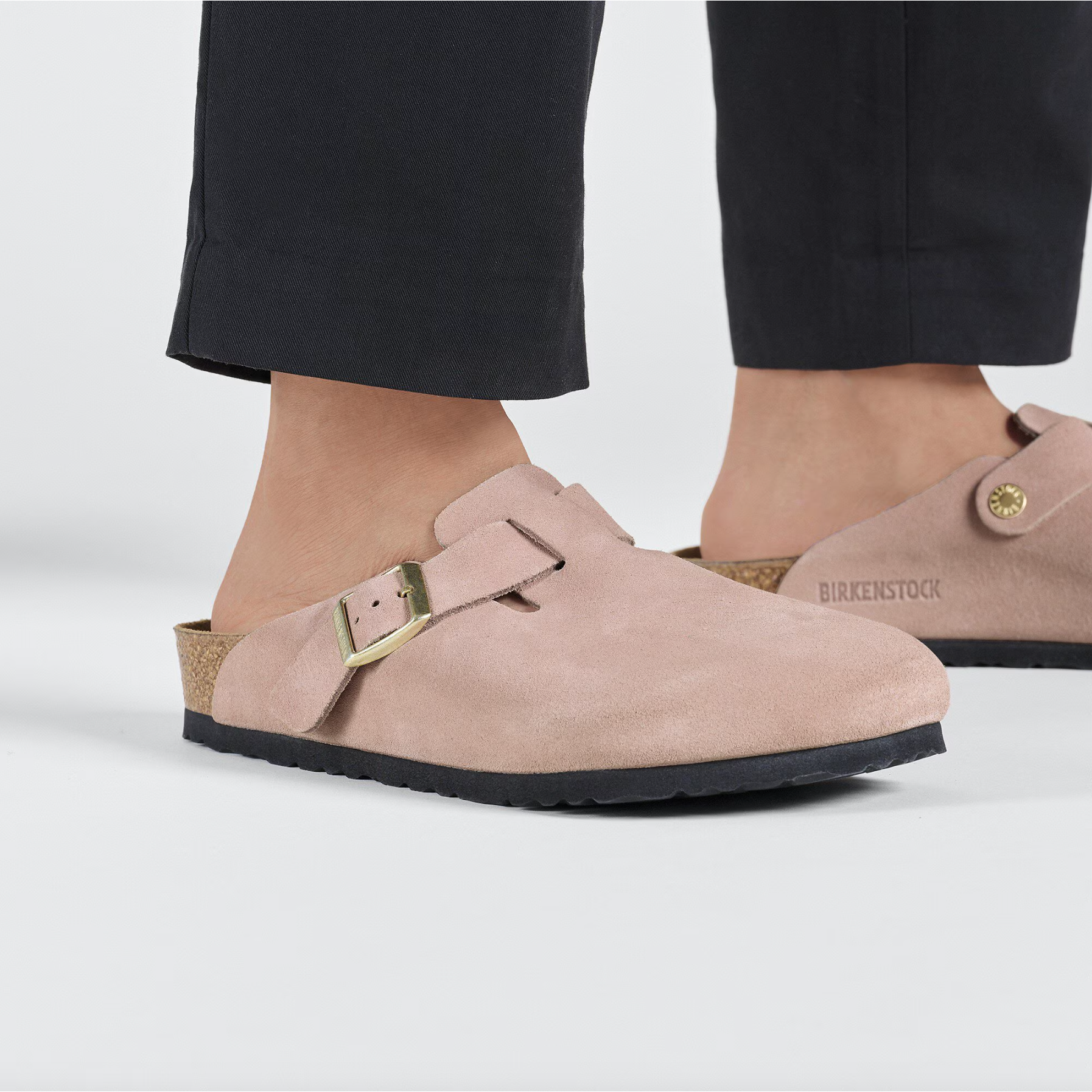 Birkenstock Women's Boston Suede Leather-Footprint USA