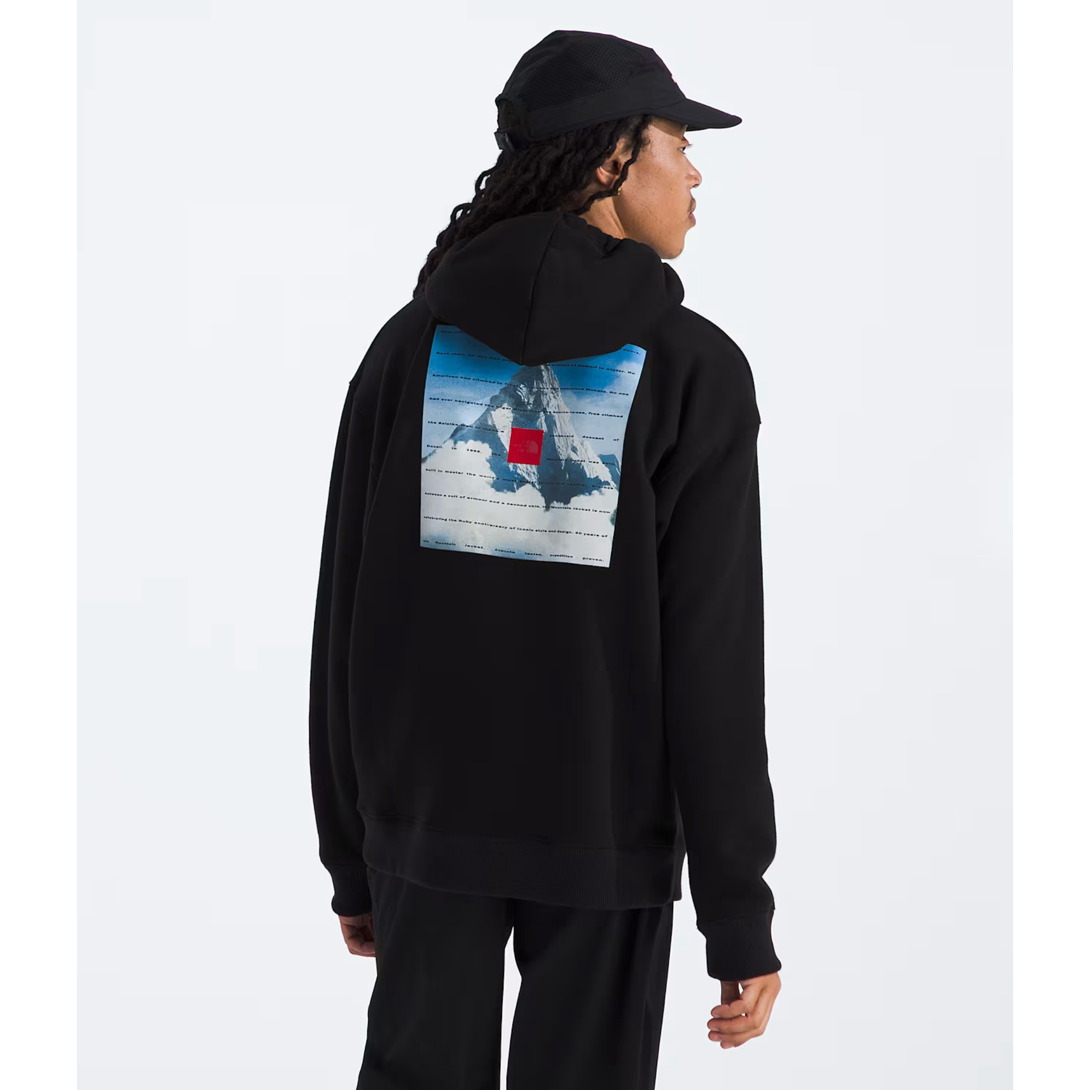 The North Face Men’s 40th Anniversary Mountain Jacket Heavyweight Hoodie-Footprint USA