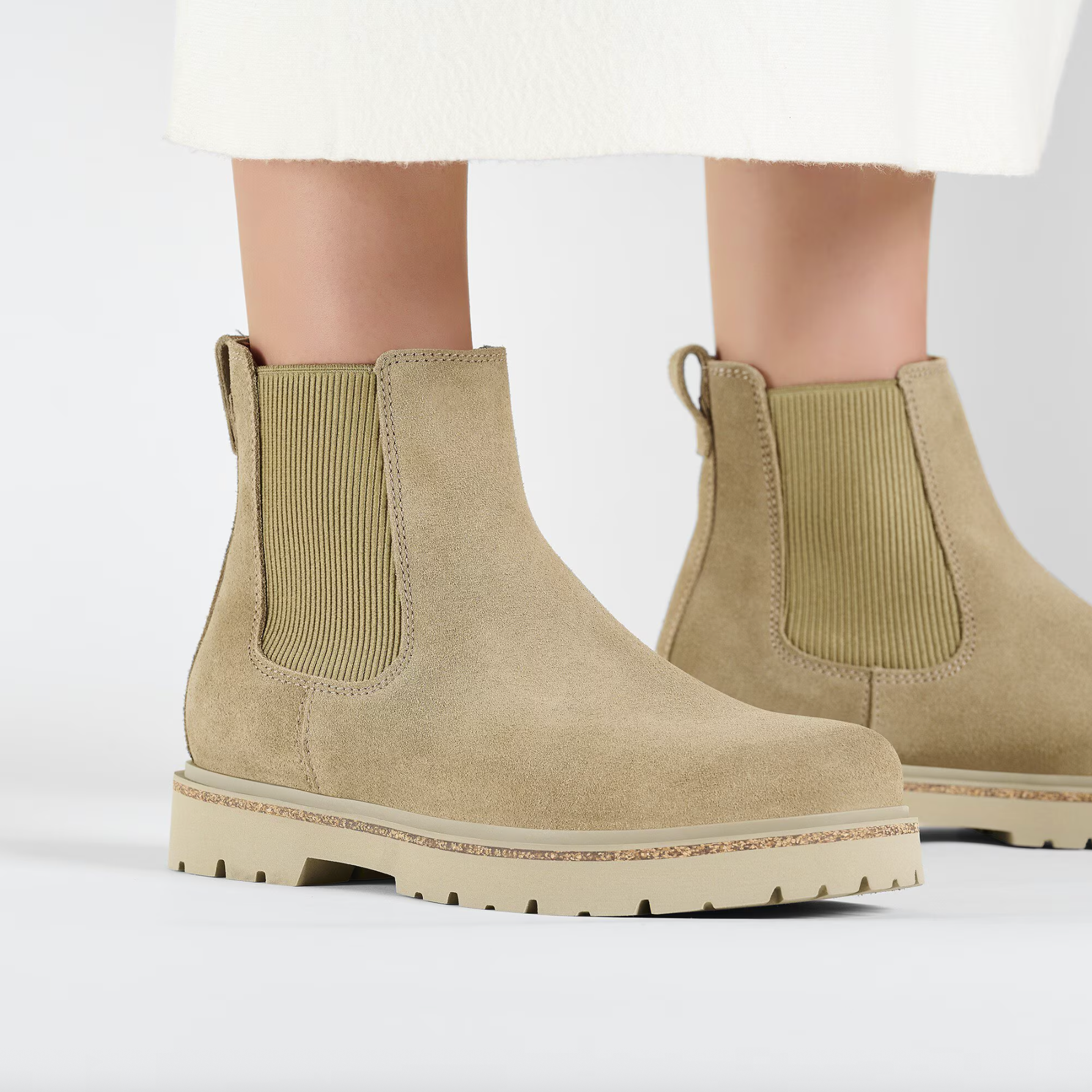 Birkenstock Women's Highwood Slip On Suede Leather - Taupe