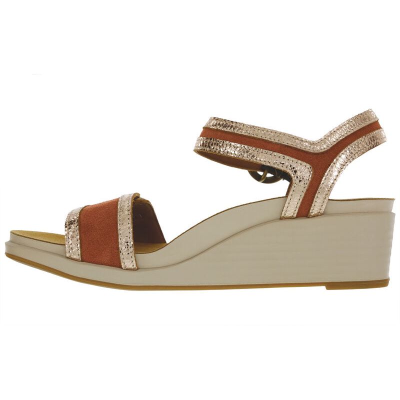 SAS Women's Seight Wedge Sandal in Copper