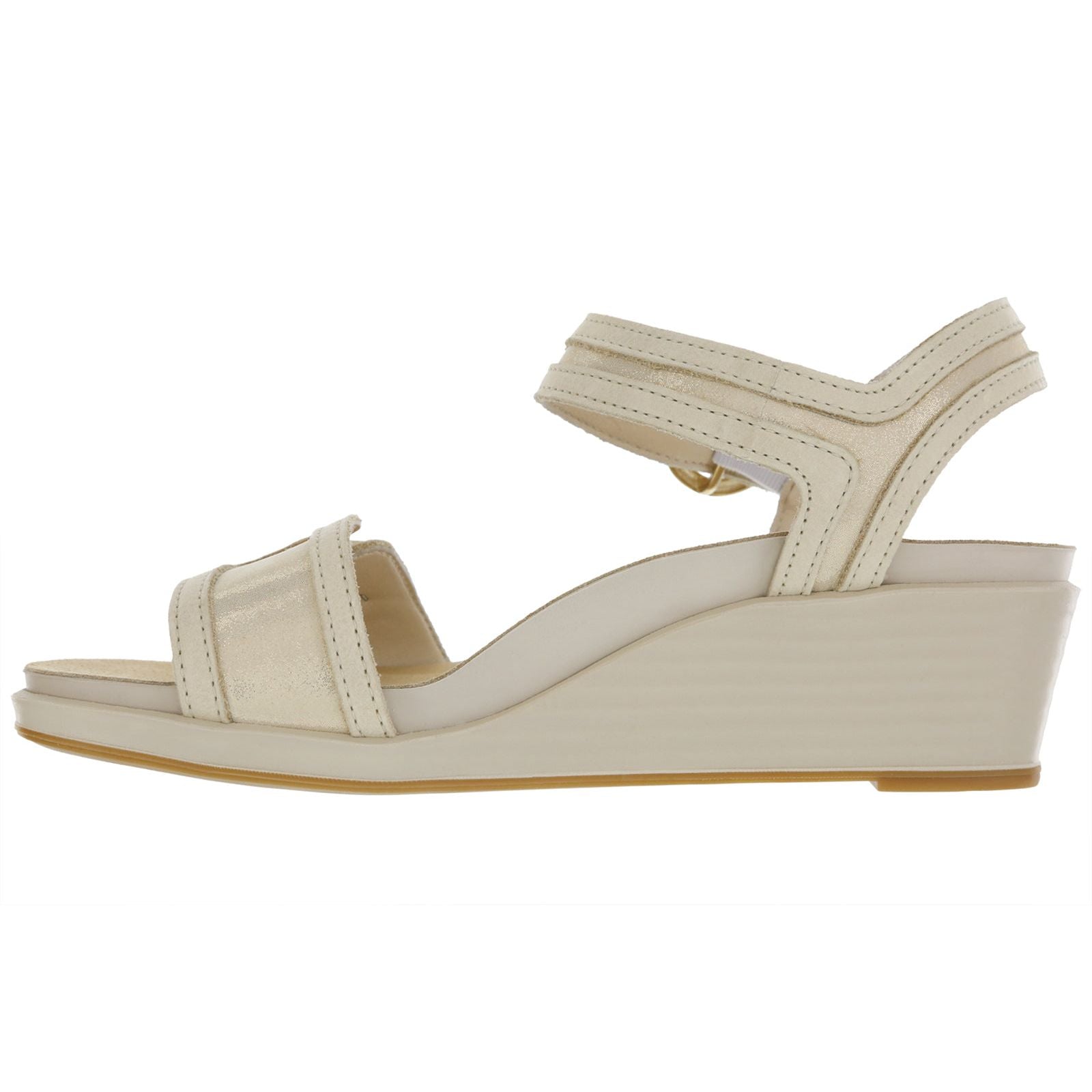 SAS Women's Seight Wedge Sandal in Soft Gold