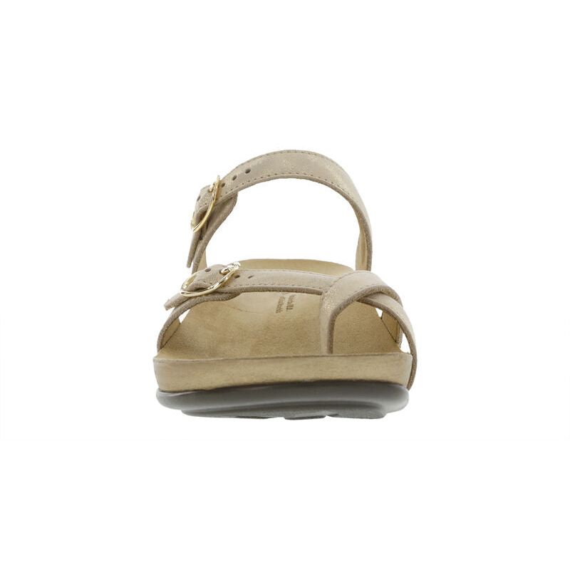 SAS Women's Shelly Toe Loop Slide Sandal in Soft Gold