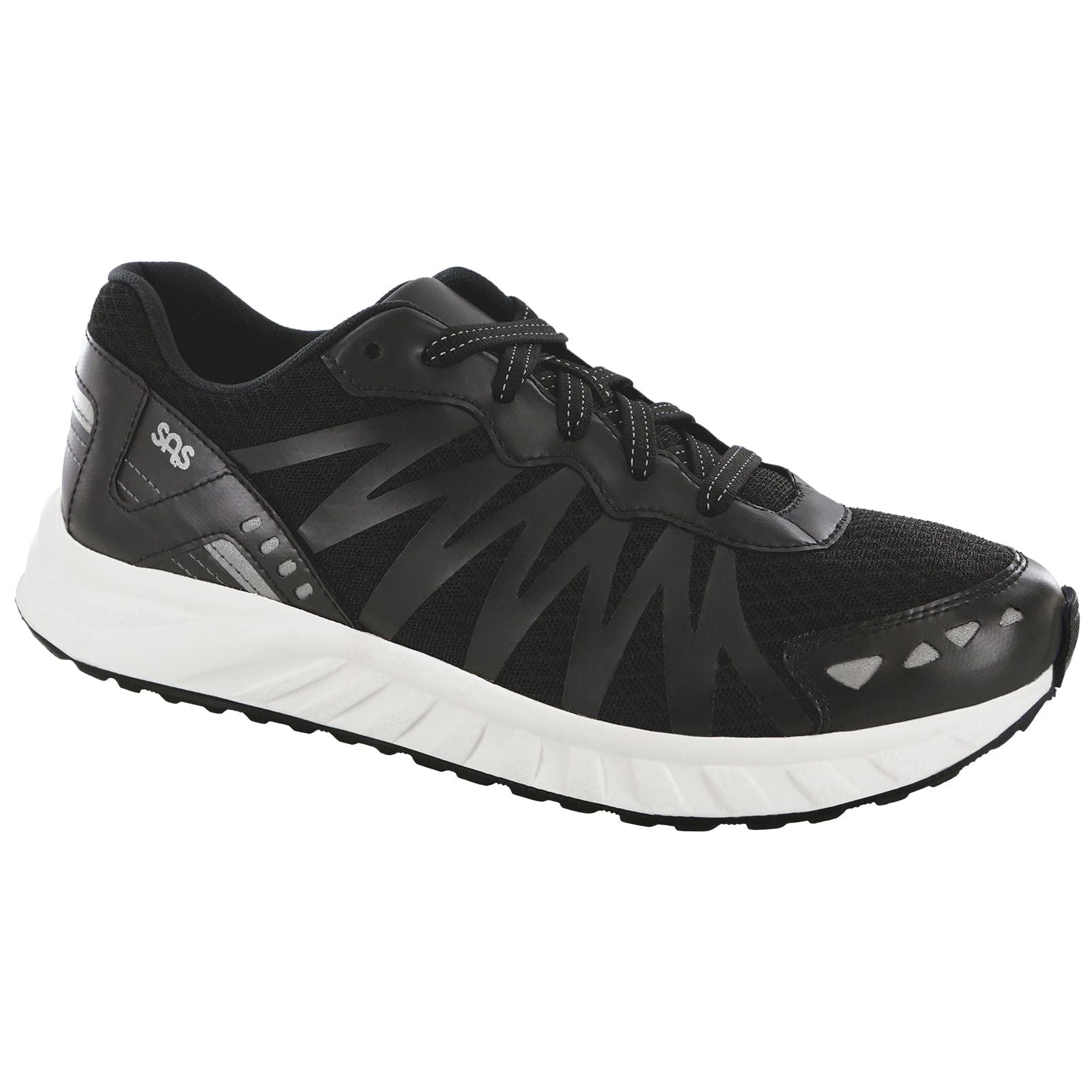 SAS Women's Tempo Lace Up Sneaker in Black