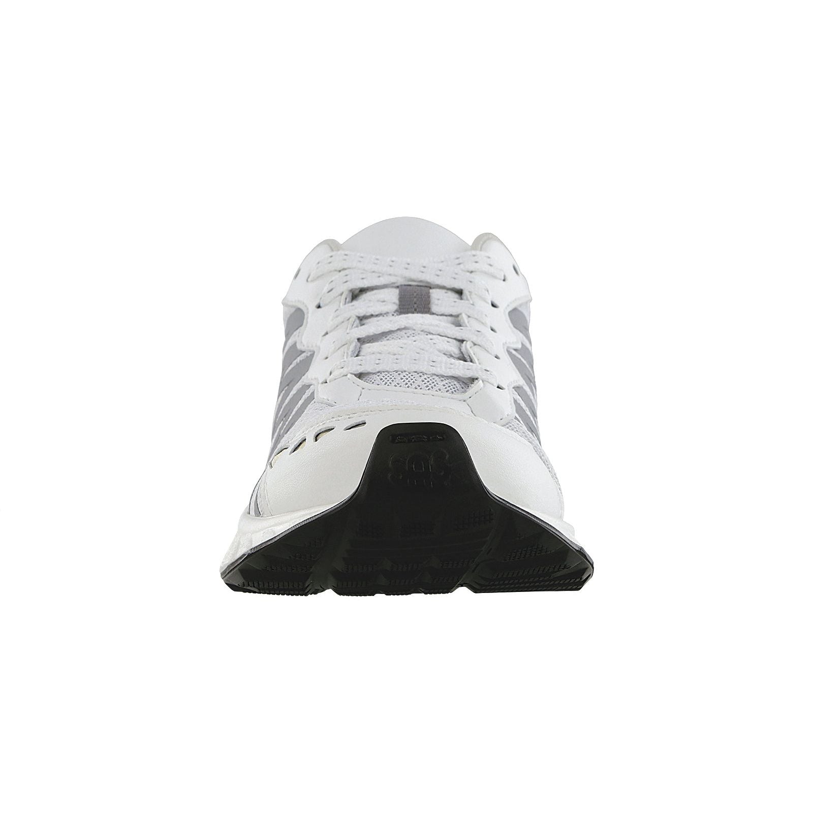 SAS Women's Tempo Lace Up Sneaker in White / Silver