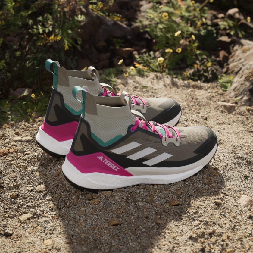 Adidas Men's Terrex Free Hiker 2.0 in Trace Cargo Talc Real Magenta Men's Footwear