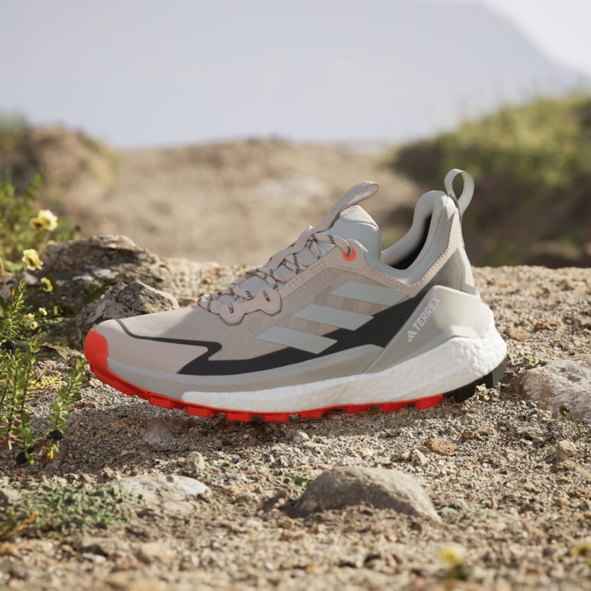 Adidas Women Terrex Free Hiker 2.0 Low Gore-Tex Hiking Shoe in Wonder Beige Grey Women's Footwear