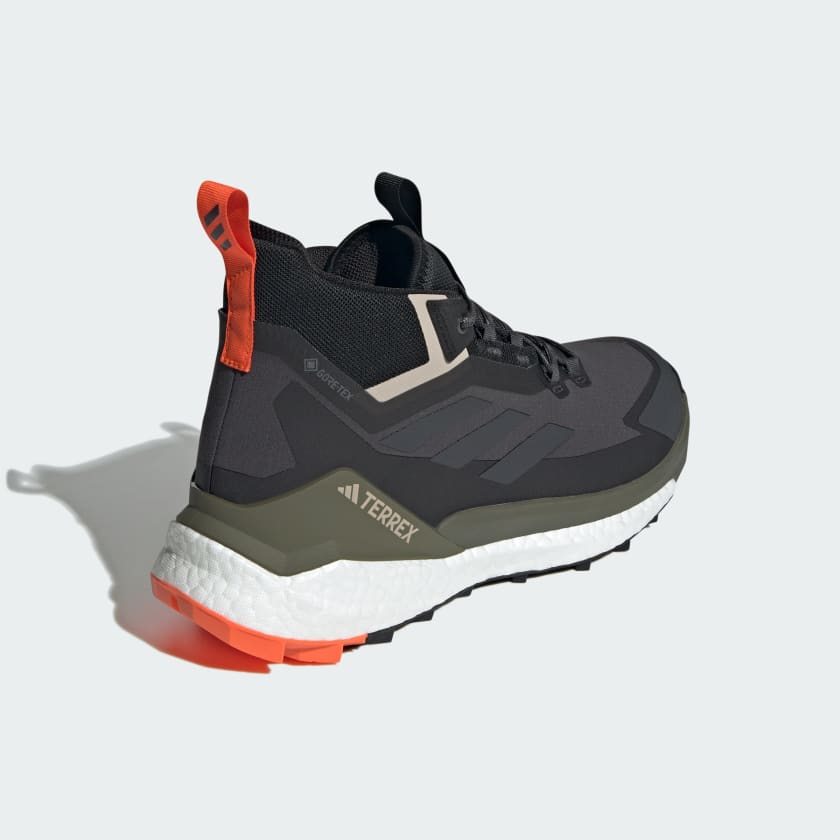Adidas Men's Terrex Free Hiker Gore-Tex in Carbon Grey Six Core Black Men's Footwear