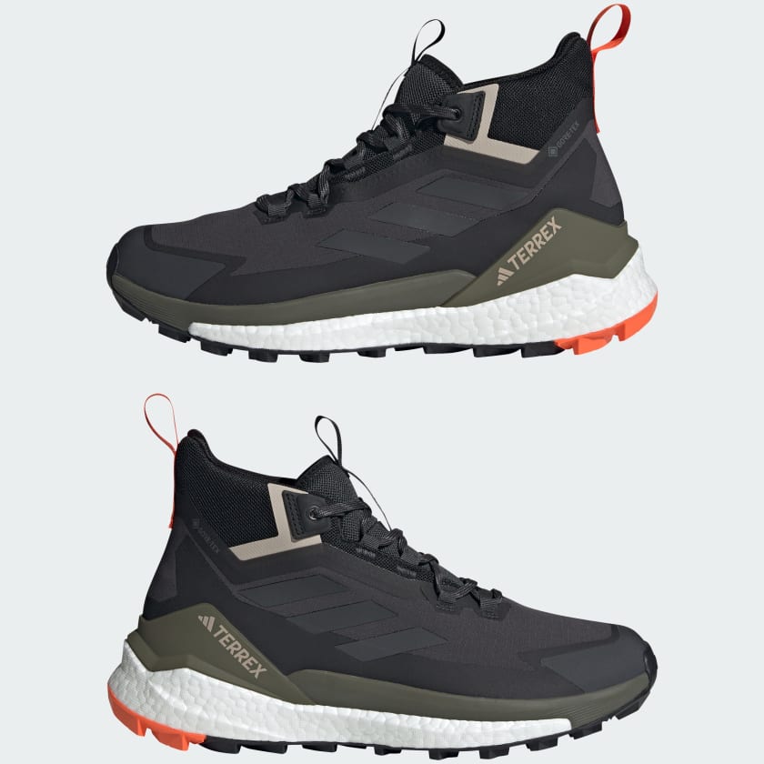 Adidas Men's Terrex Free Hiker Gore-Tex in Carbon Grey Six Core Black Men's Footwear