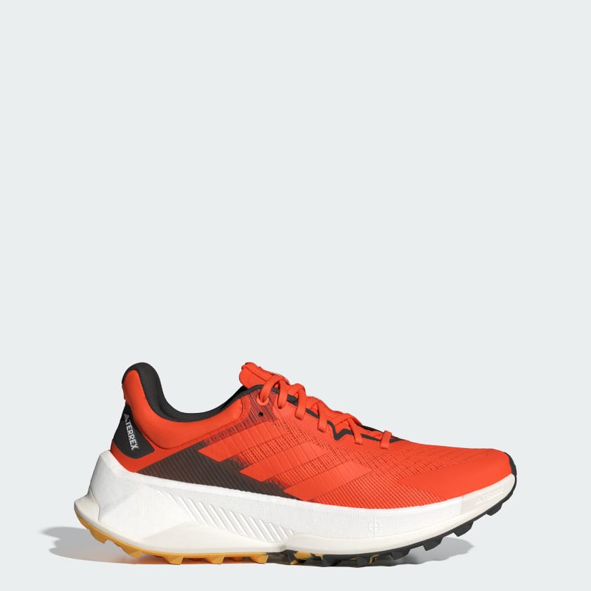 Adidas Men's Soulstride Ultra Trail Running in Semi Impact Orange Core Black Men's Footwear