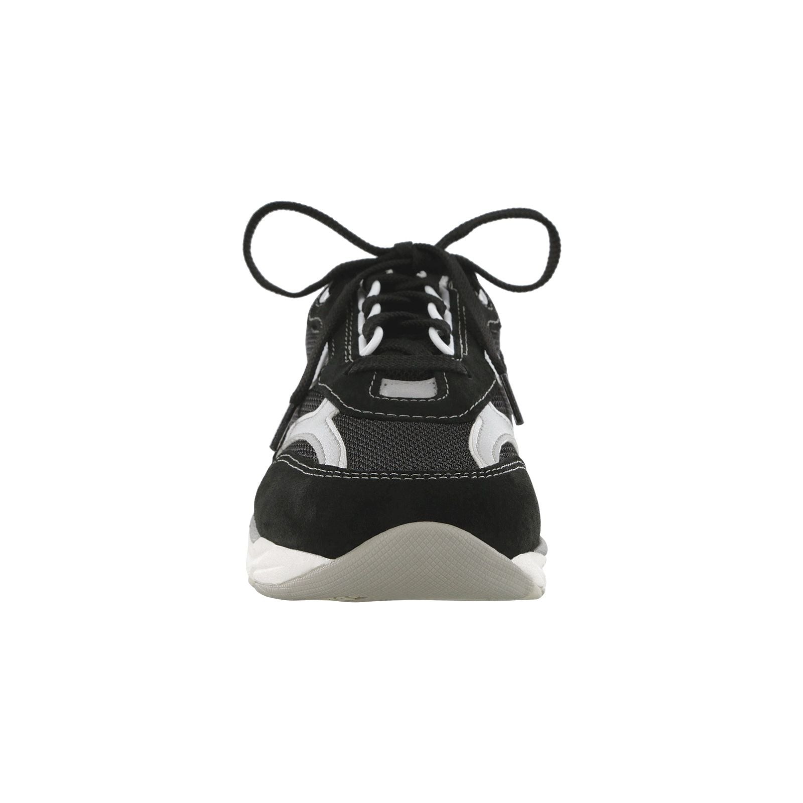 SAS Women's Tour Mesh Lace Up Sneaker in Black / Silver