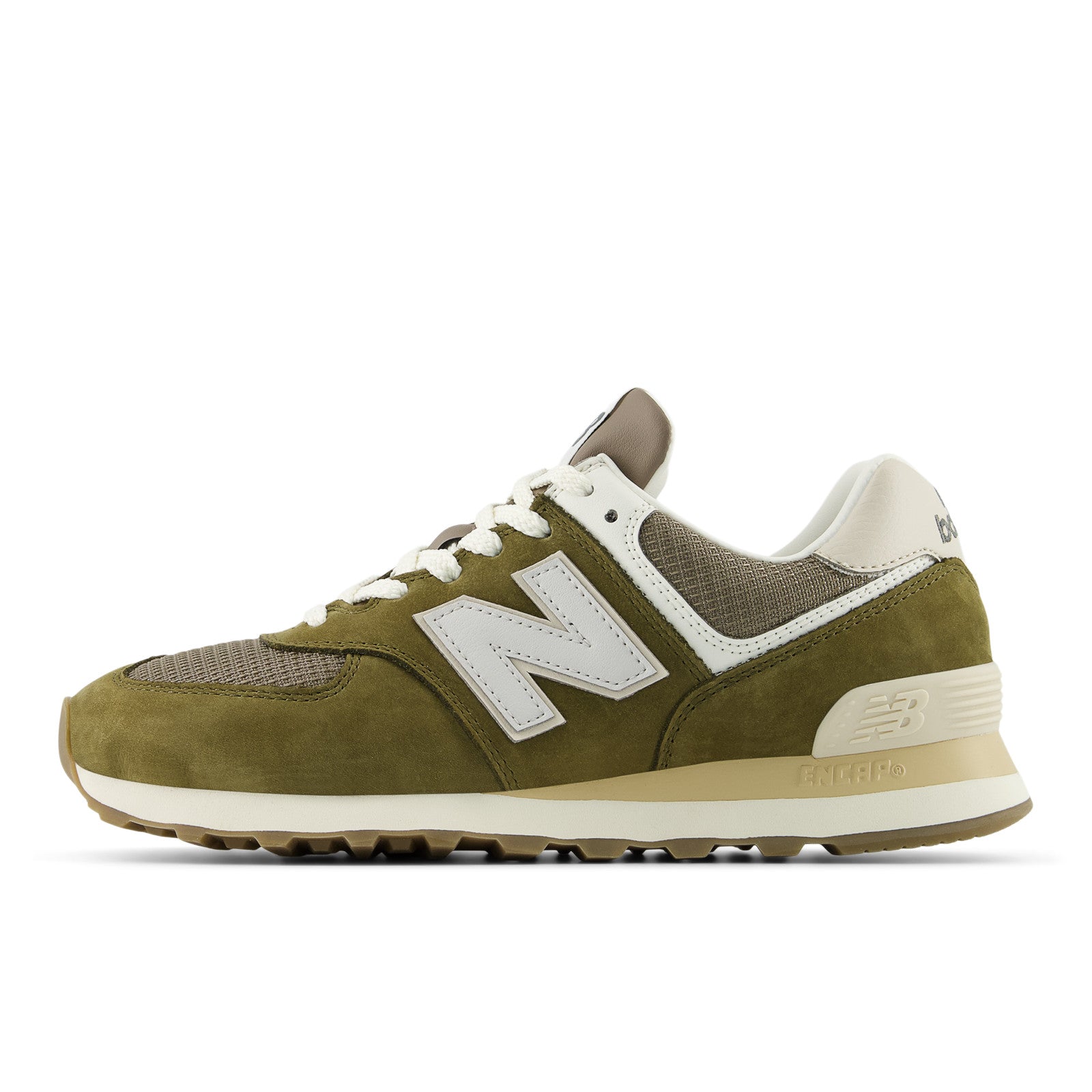 New Balance Men's 574 in Calcium with Dark Silver Metallic