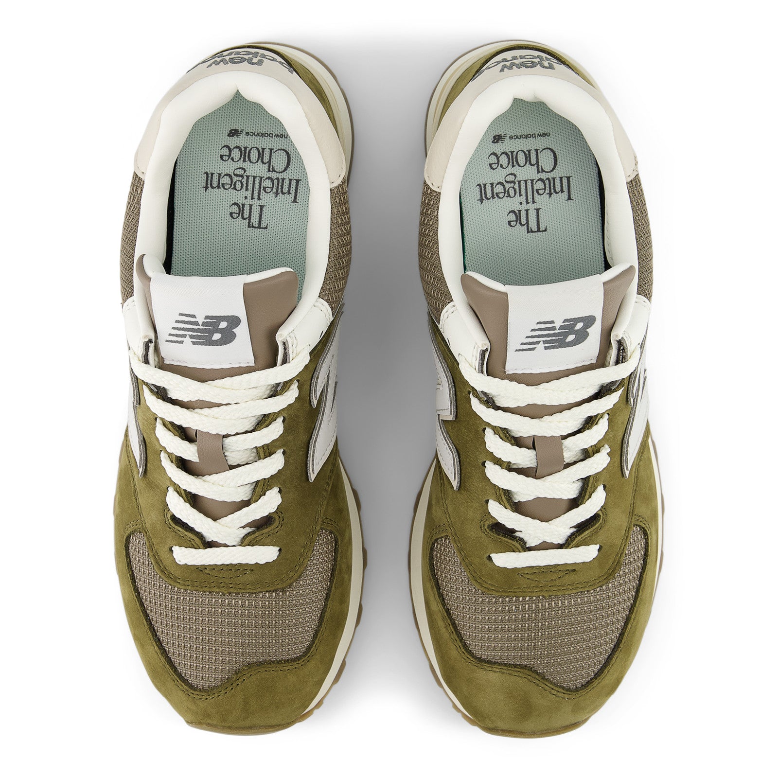 New Balance Men's 574 in Calcium with Dark Silver Metallic