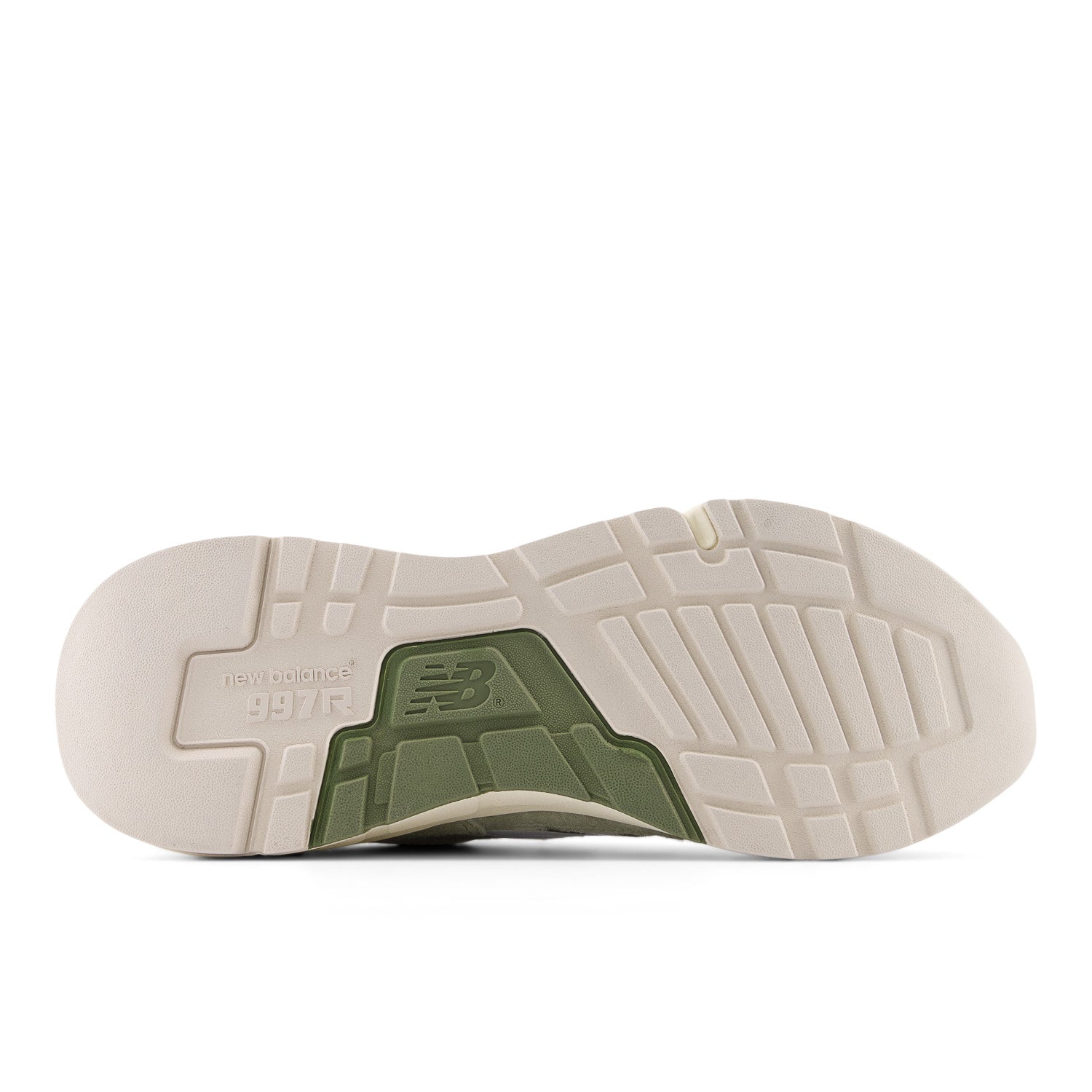 New Balance Unisex 997R in Dark Olivine with Olivine Unisex Footwear