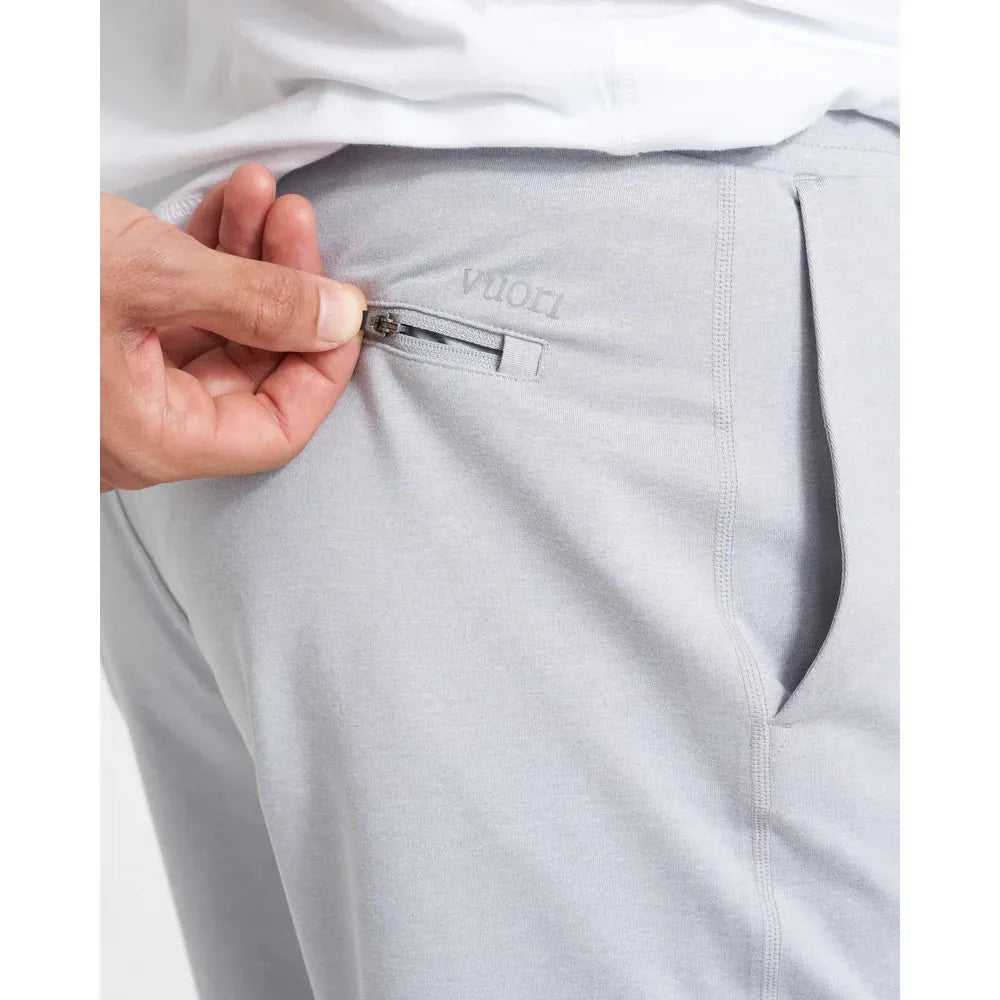 Vuori Men's Sunday Performance Short In Platinum Heather Apparel & Accessories