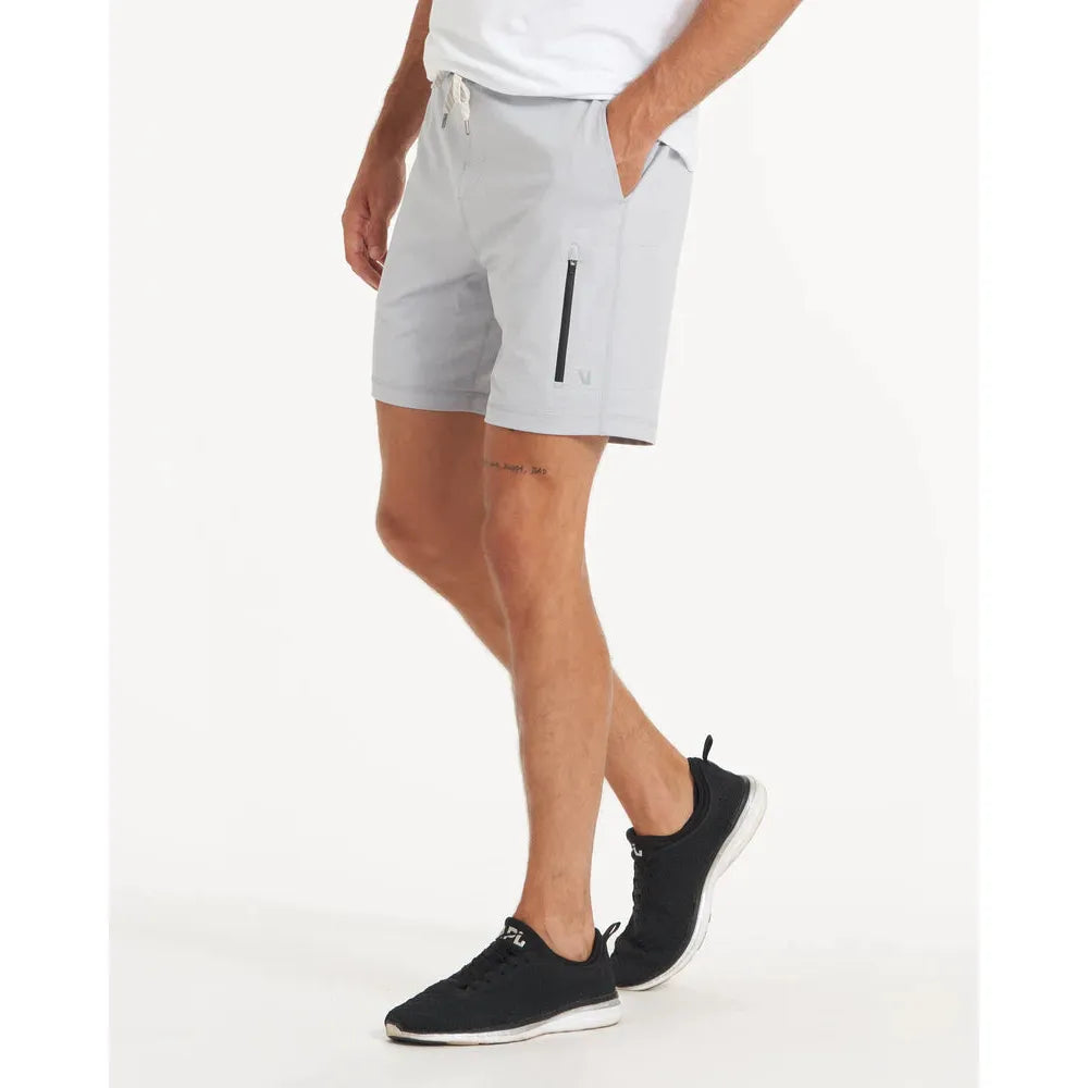 Vuori Men's Sunday Performance Short In Platinum Heather Apparel & Accessories