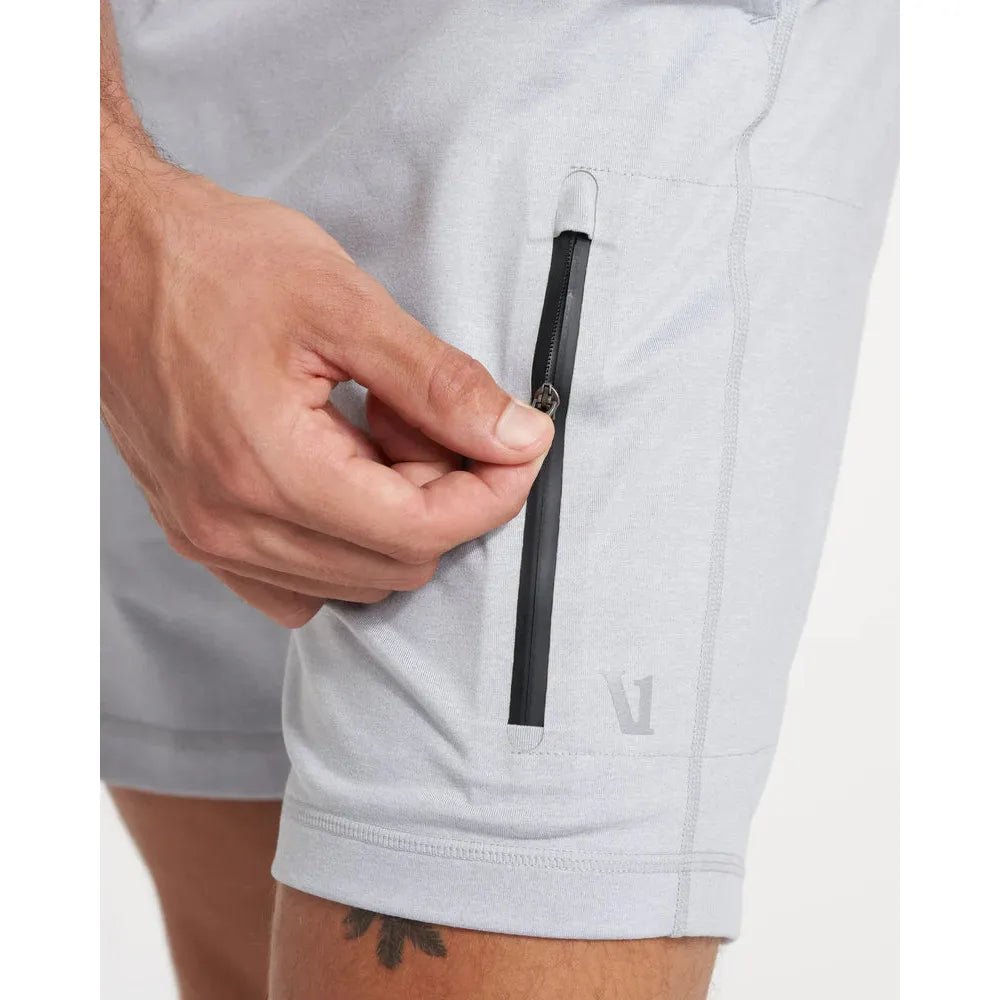 Vuori Men's Sunday Performance Short In Platinum Heather Apparel & Accessories