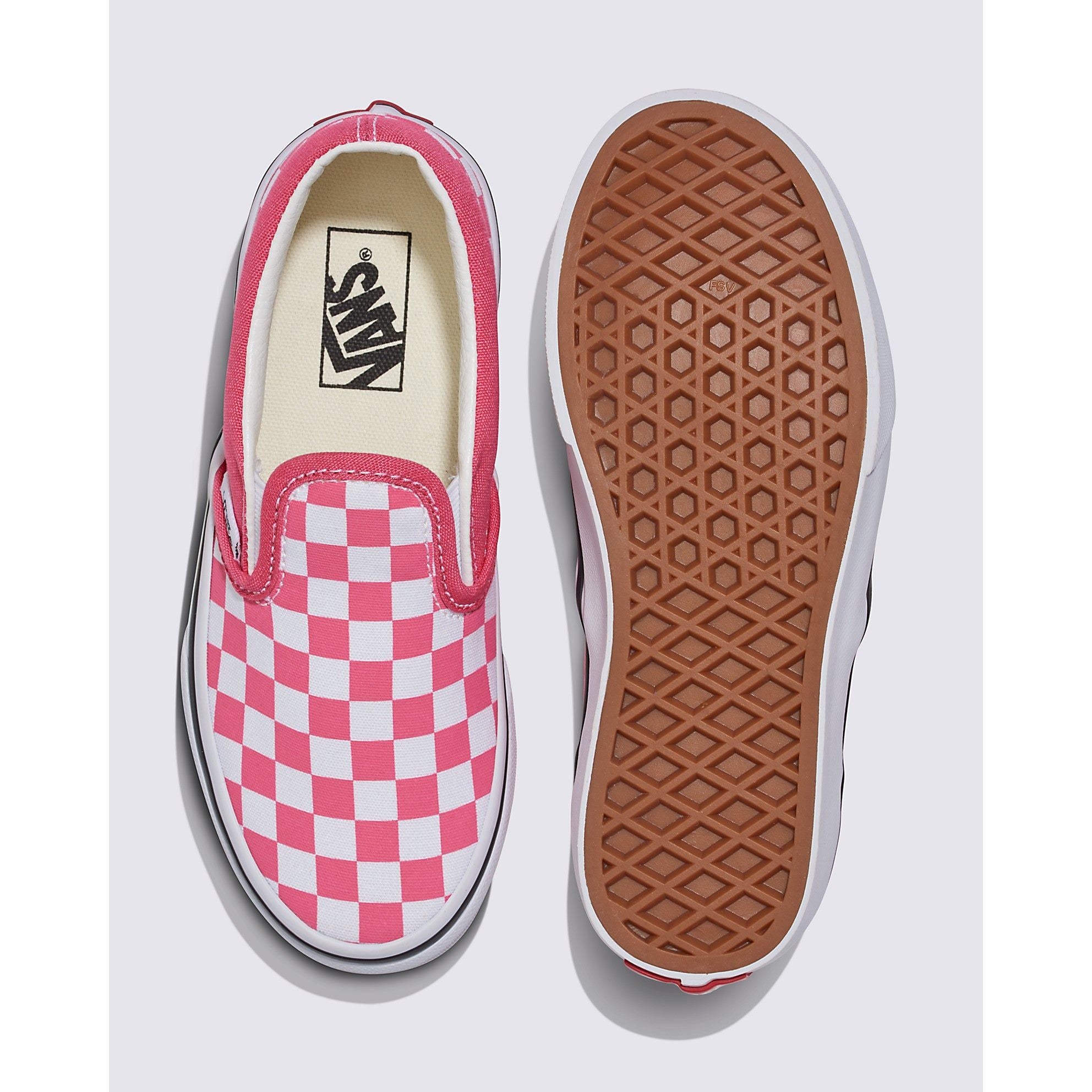 Vans Kids Clasic Slip-On Checkerboard Shoe Kid's Footwear