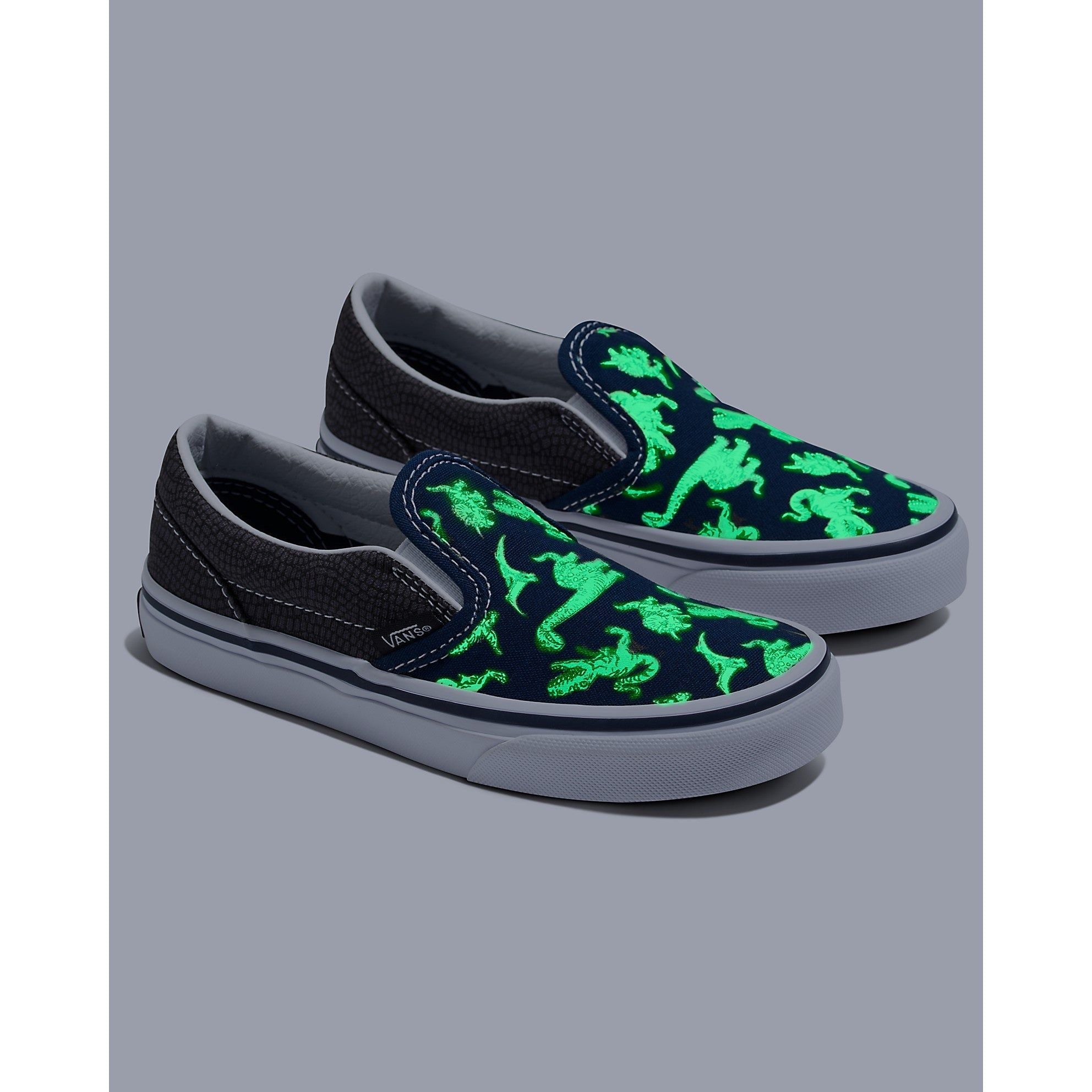 Vans Kids Classic Slip-On Glow Shoe Kid's Footwear