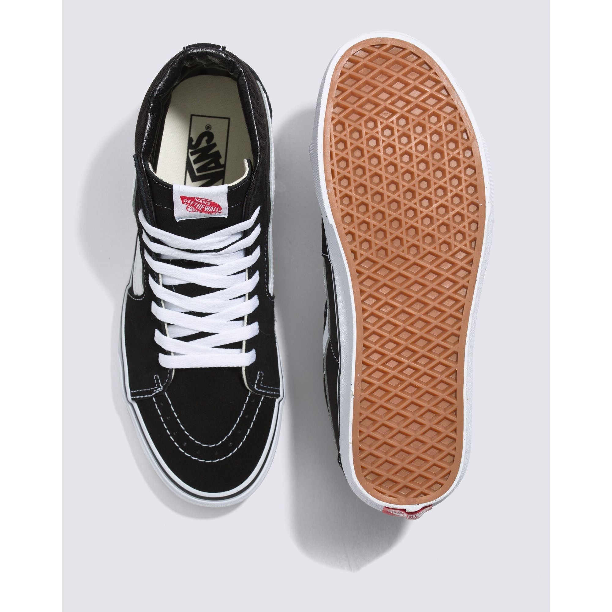 Vans Sk8-Hi Shoe in Black Black White Shoes