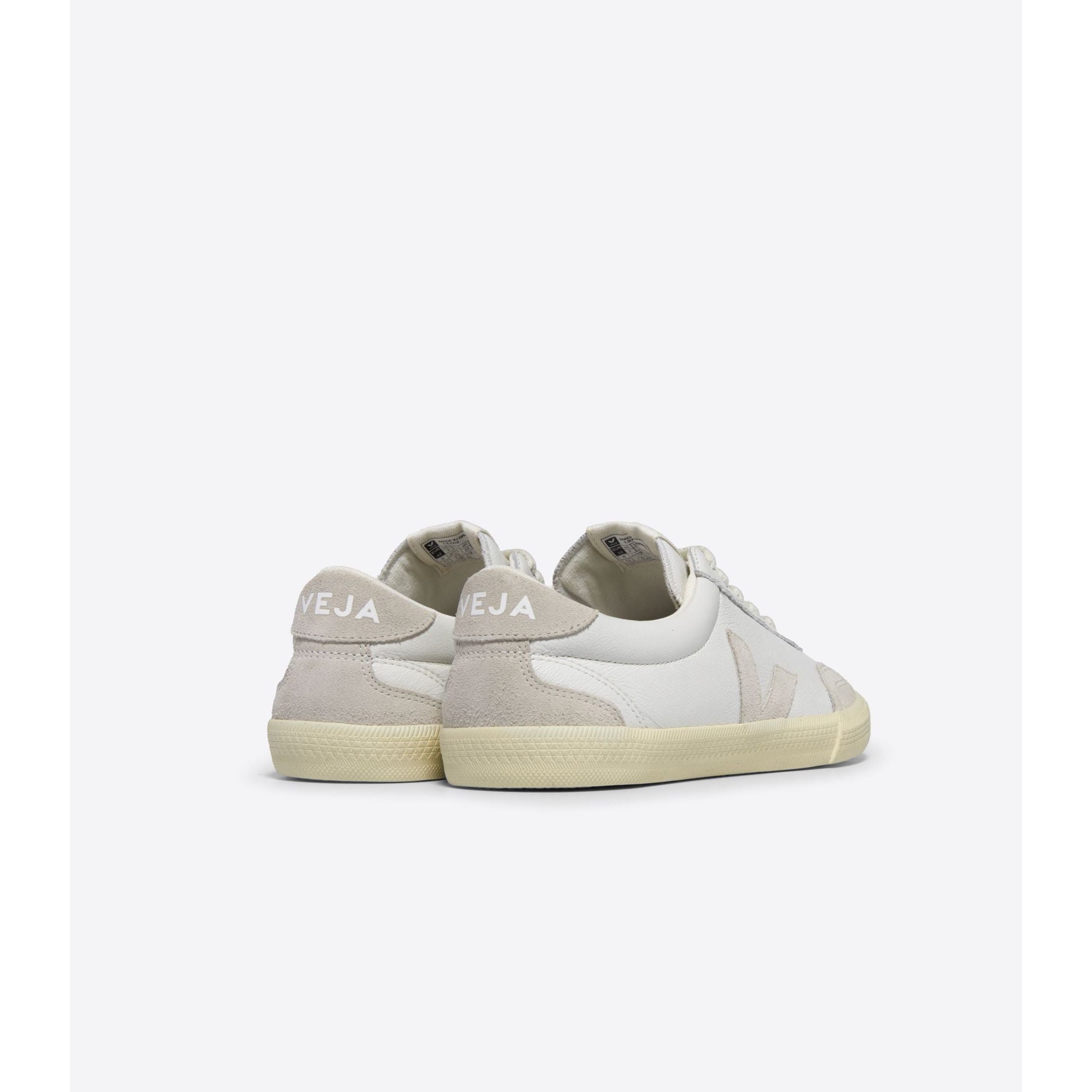 Veja Women's Volley Leather Sneaker in White Natural Women's Footwear