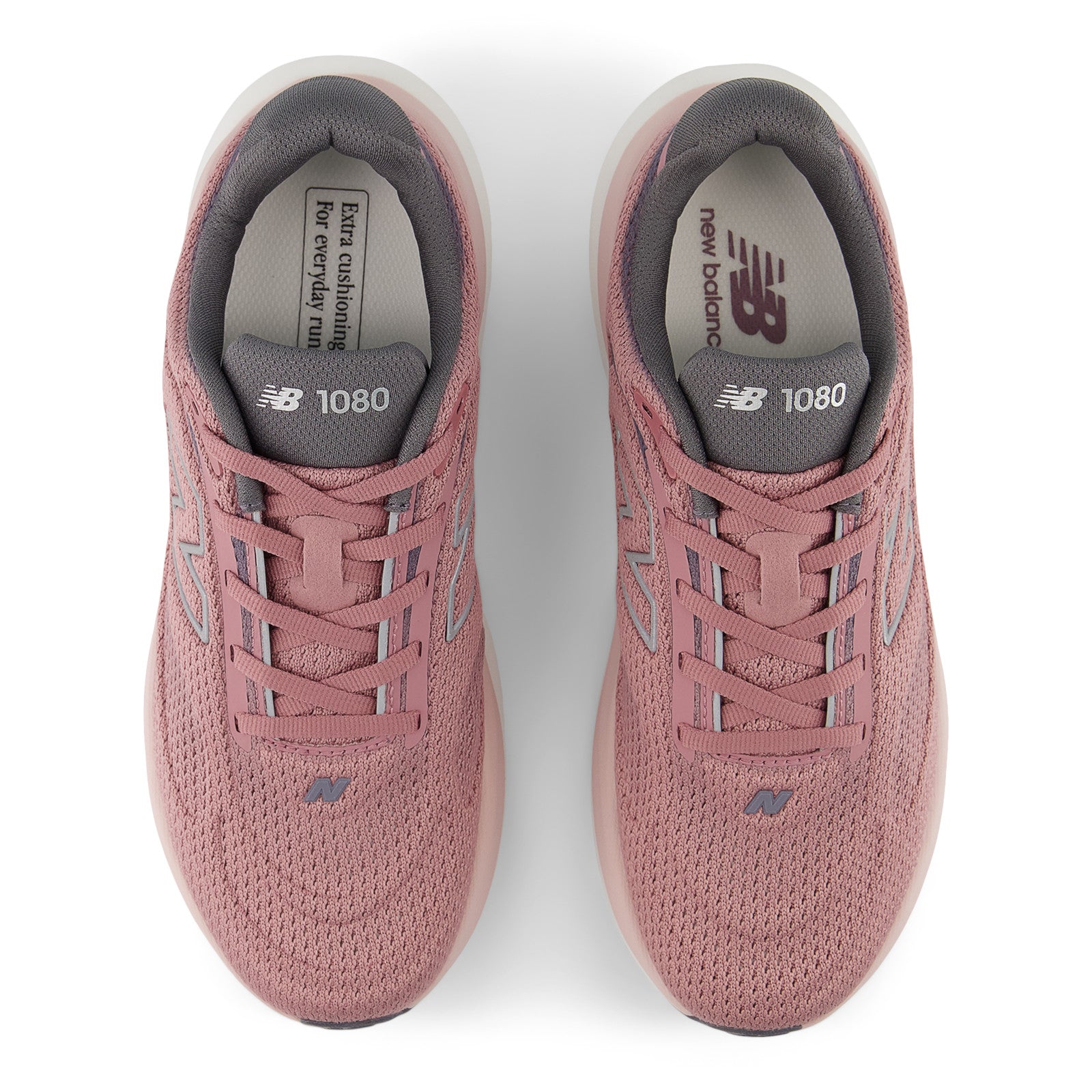 New Balance Women's 1080v15 in Rosewood with Silver Metallic and Neptune Grey