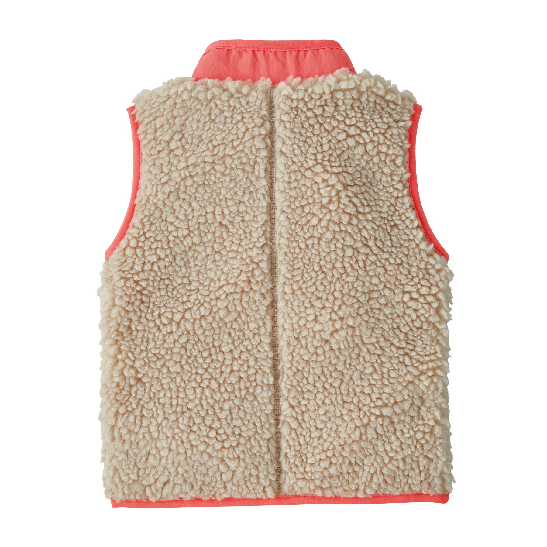 Patagonia Baby Retro-X® Fleece Vest | Natural w/ Sparkle Pink
