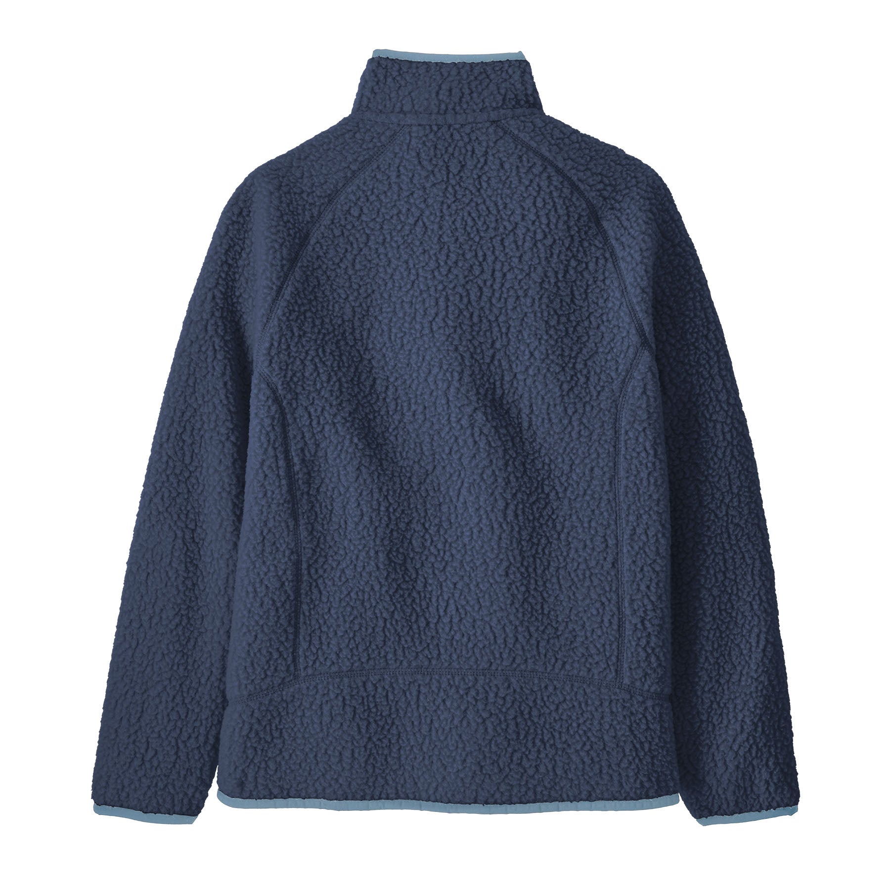 Patagonia Kids' Retro Pile Fleece Jacket in New Navy w/ Light Plume Grey