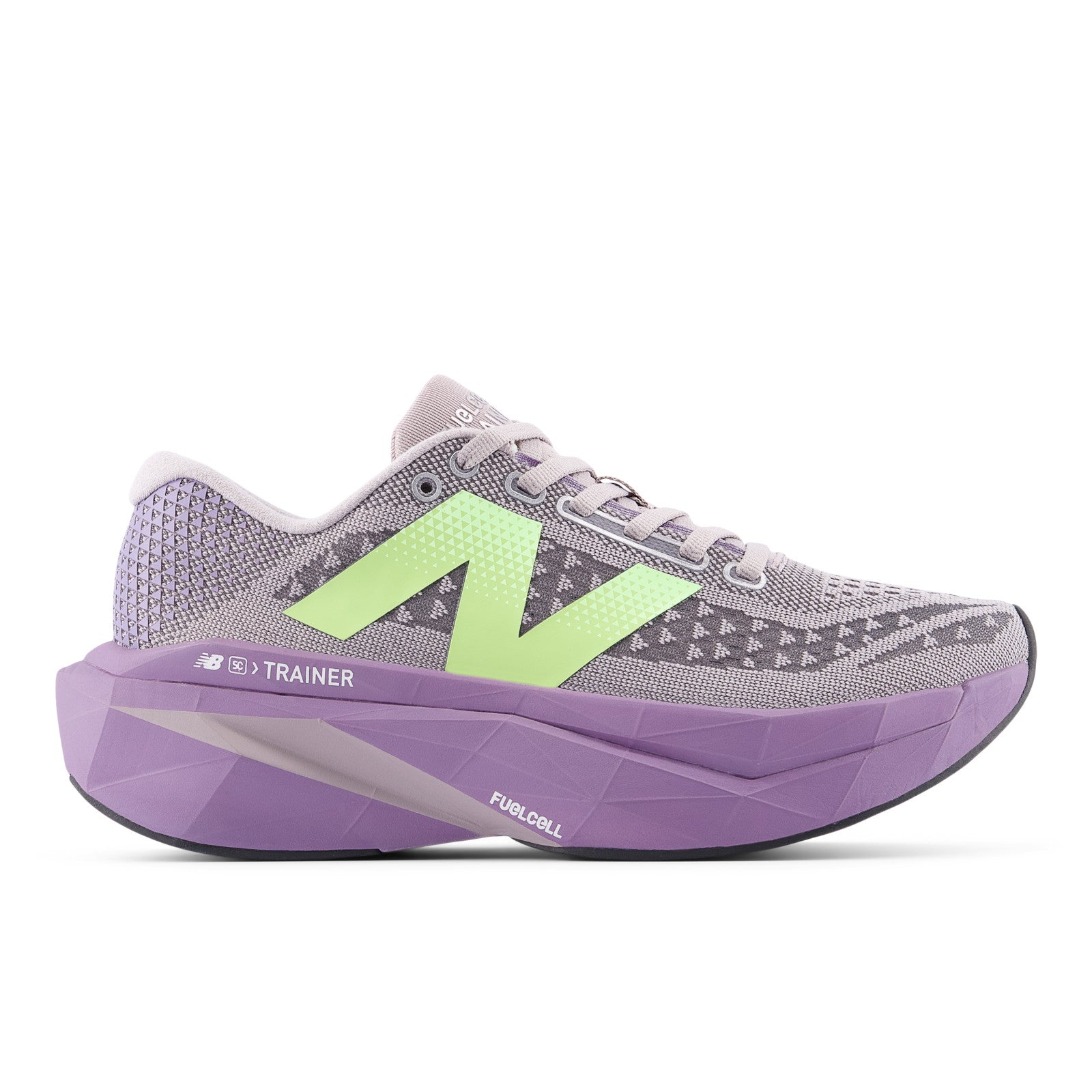 New Balance Women's FuelCell SuperComp Trainer v3 in Truffle Salt with Candied Violet