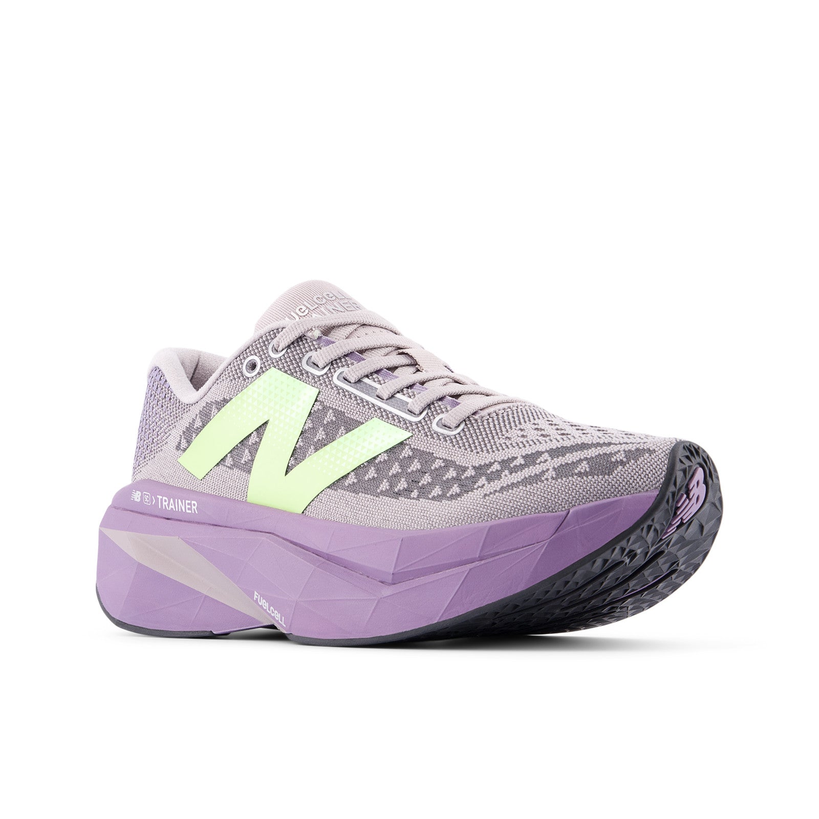 New Balance Women's FuelCell SuperComp Trainer v3 in Truffle Salt with Candied Violet