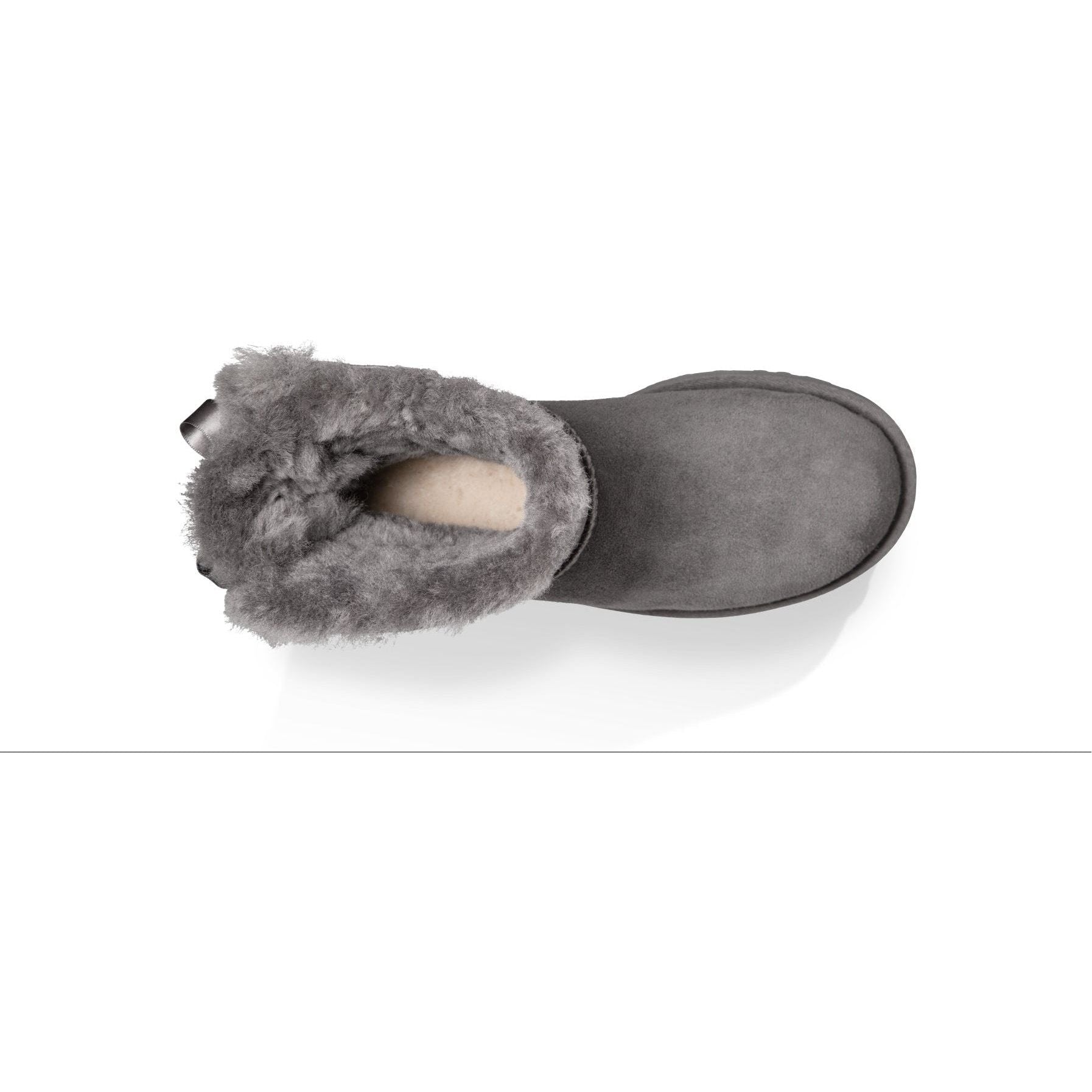 UGG Women's Mini Bailey Bow II Boot in Grey-Footprint USA