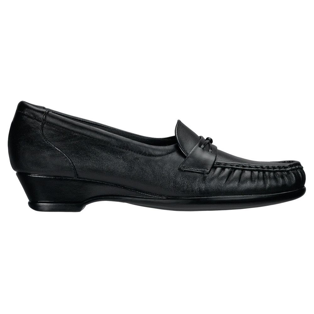 SAS Women's Easier Slip On Loafer in Black
