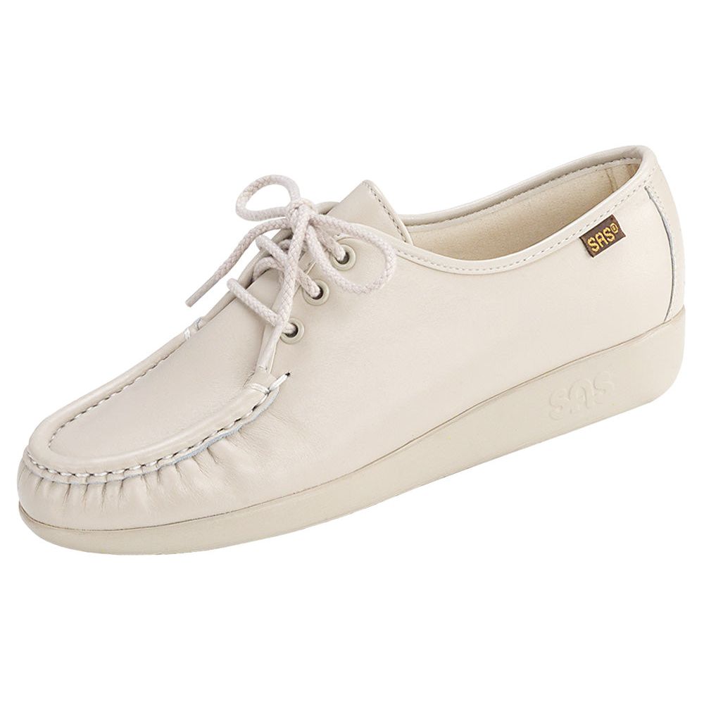 SAS Women's Siesta Lace Up Loafer in Bone