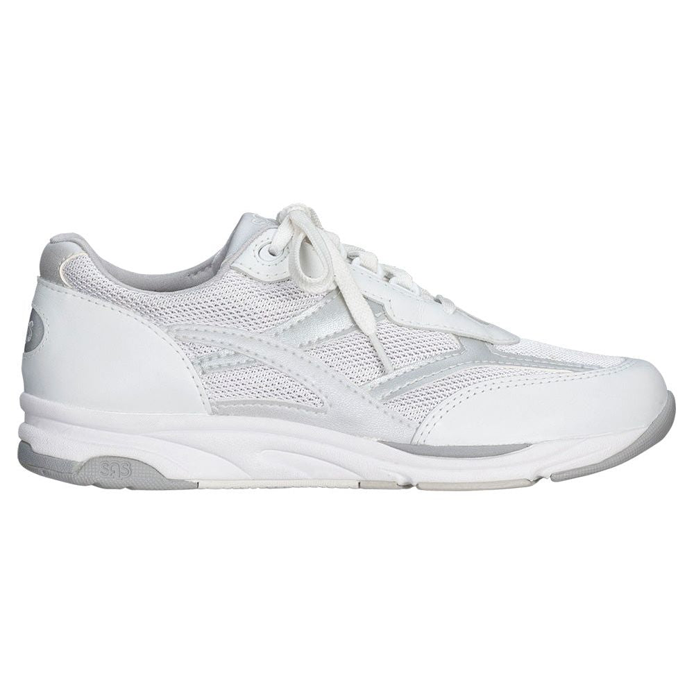 SAS Women's Tour Mesh Lace Up Sneaker in Silver