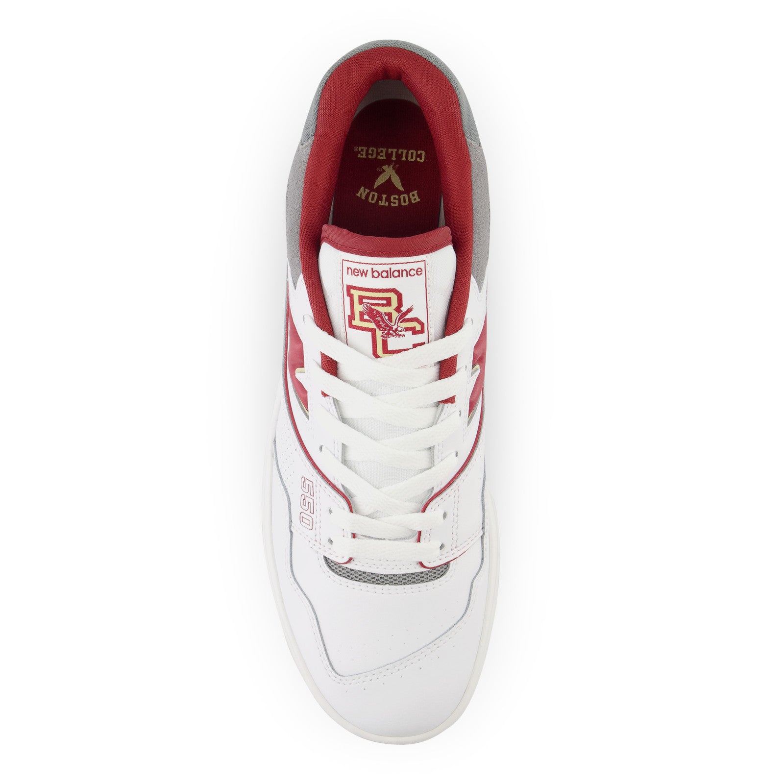 New Balance Men's BB550 in White Shadow Grey Cardinal Vegas Gold Men's Footwear