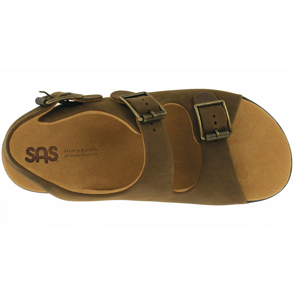 SAS Men's Bravo Heel Strap Sandal in Grizzly