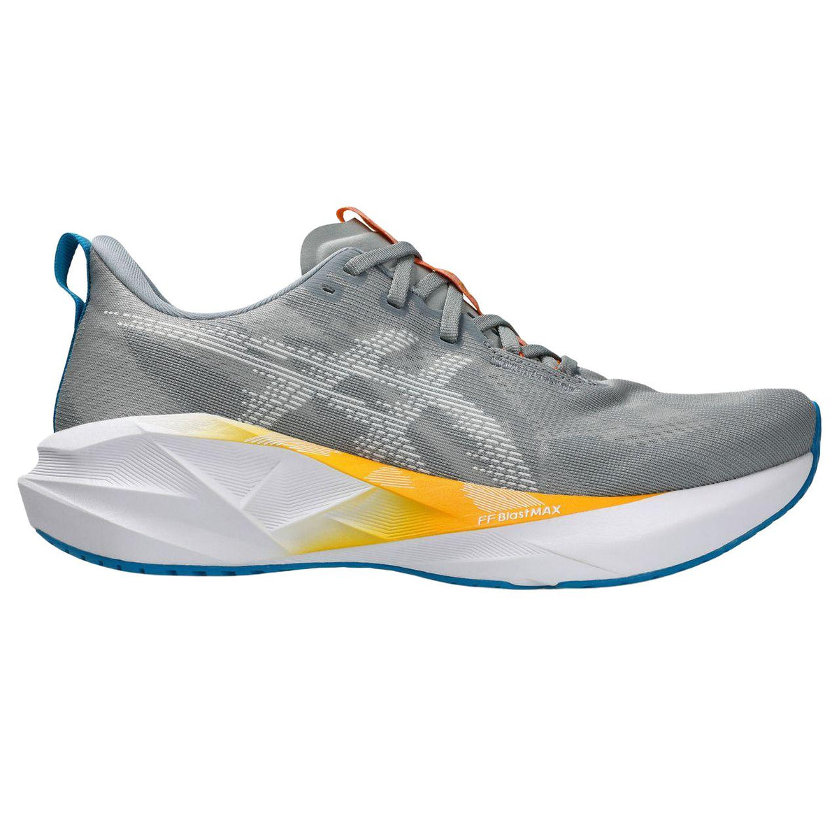 Asics Men's Novablast 5 Running Shoes in Gravel/White