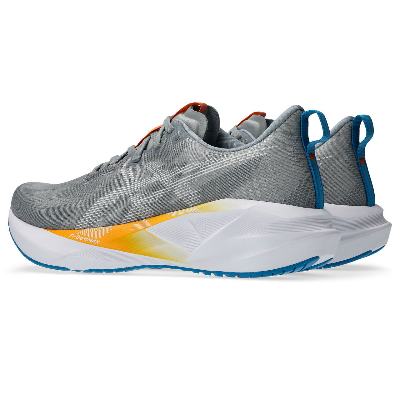 Asics Men's Novablast 5 Running Shoes in Gravel/White