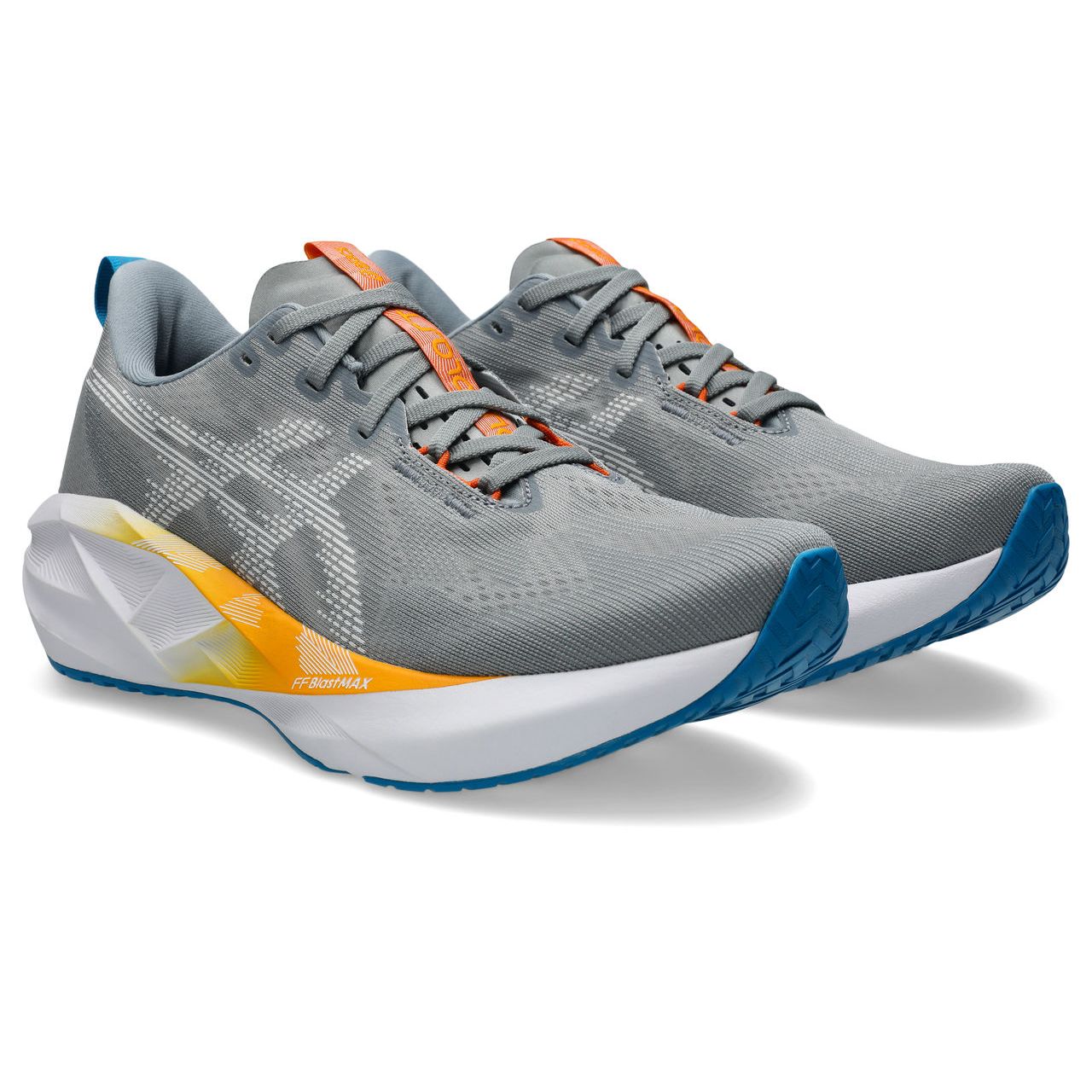 Asics Men's Novablast 5 Running Shoes in Gravel/White