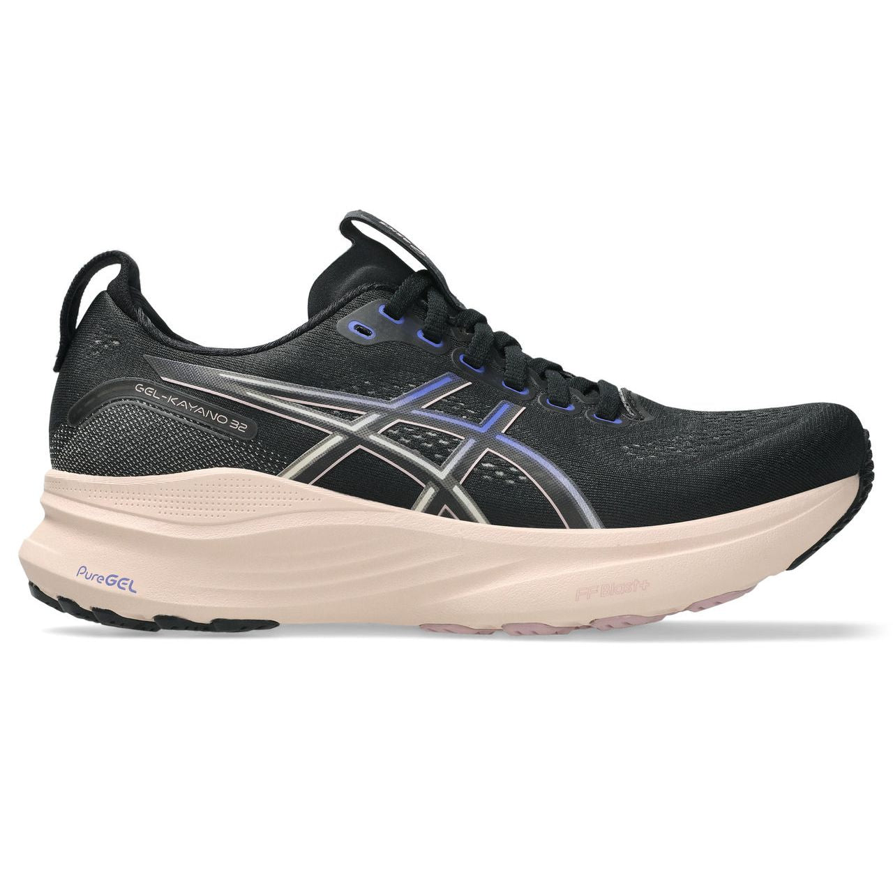 Asics Women's Gel-Kayano 32 Running Shoes in Black/Pearl Pink